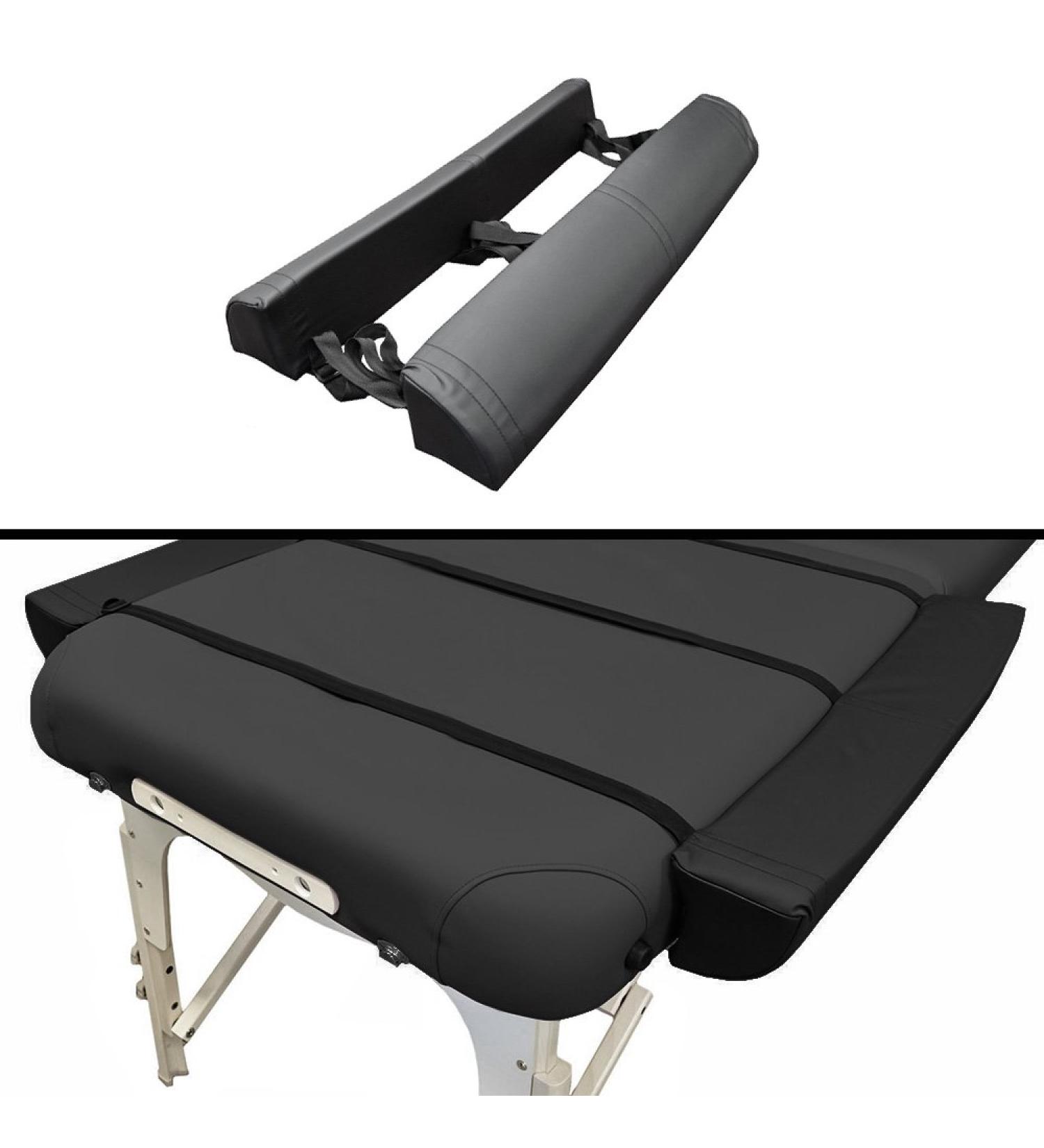 Royal Massage Universal Side Armrest Extension Bolster Pillow Set (Black) Universal Black