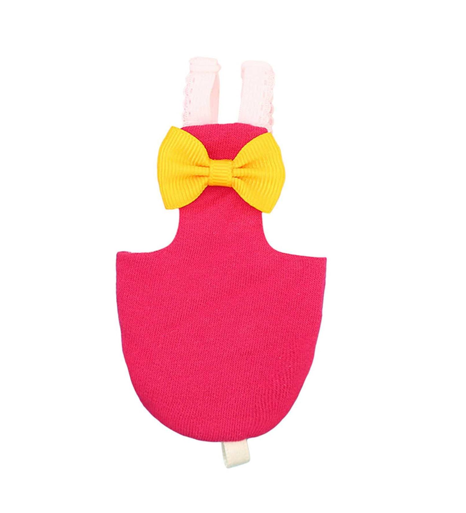 MnSyd bird diaper flight suit diaper washable reusable PET PEE PAD Suitable for parrot african gray budgie sittich kakadus rose red 3