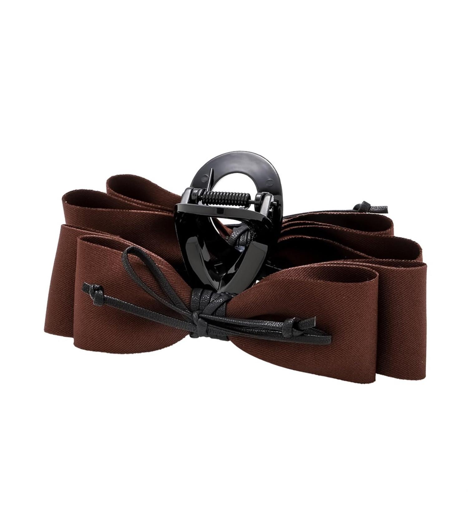 French Brown Bow Hair Claw Clip Bowknot Hair Barrette Large Hair Clip Bow Hair Dress Up Hair Pins Party Christmas Valentine's Day Hair Accessories - Buy Online on GoSupps.com
