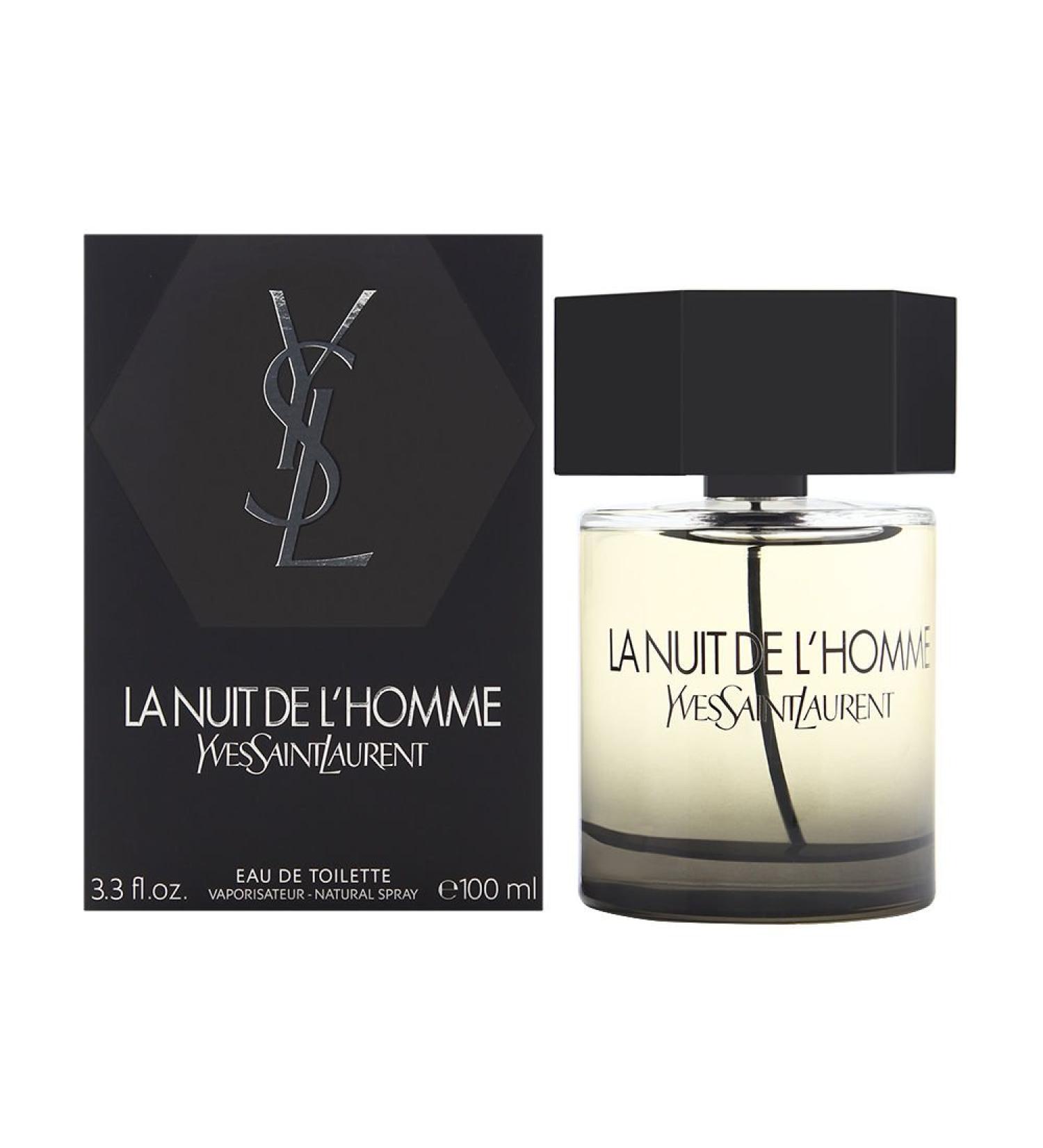 Yves Saint Laurent La Nuit De L'Homme Eau De Toilette Spray 100ml/3.3oz Cedar Floral Fresh Lavender 3.3 Fl Oz (Pack of 1)