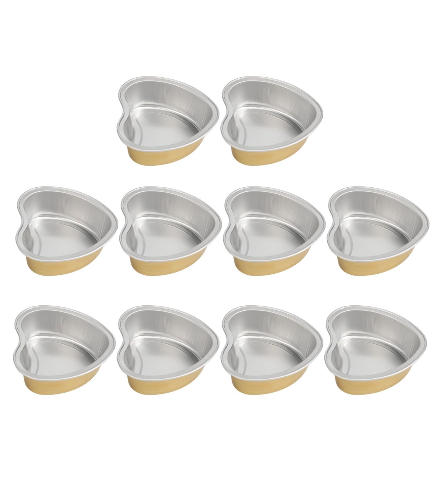 Aluminum Wax Melting Bowls 10 Large Reusable Bowls for Hair Removal | Portable Golden Wax Beans - Buy Online on GoSupps.com