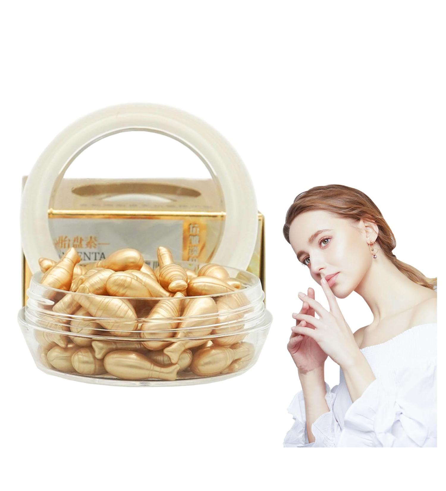Fullerene Anti-Wrinkle Capsules Fullerene Placenta Essence Capsule Fullerene Placenta Anti-Aging Face Serum Fullerene Sheep Placenta Collagen Serum Skin (30 capsules) - Buy Online on GoSupps.com