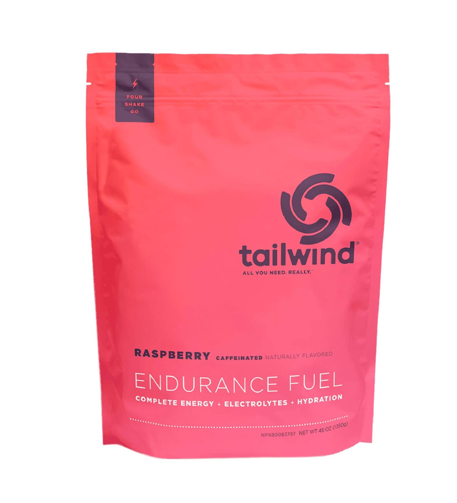 Tailwind Nutrition Endurance Fuel Caffeine Drink Mix - Raspberry Buzz | 50 Servings, Non-GMO, Vegan, Gluten-Free - Buy Online on GoSupps.com