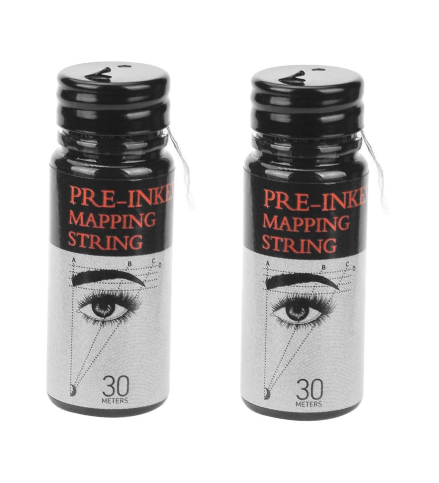 FOMIYES Eyebrow Microblading Ruler 2pcs Eyebrow Ink Black Line Eyebrow Measure Tool Tattooing Ruler Portable - Buy Online on GoSupps.com