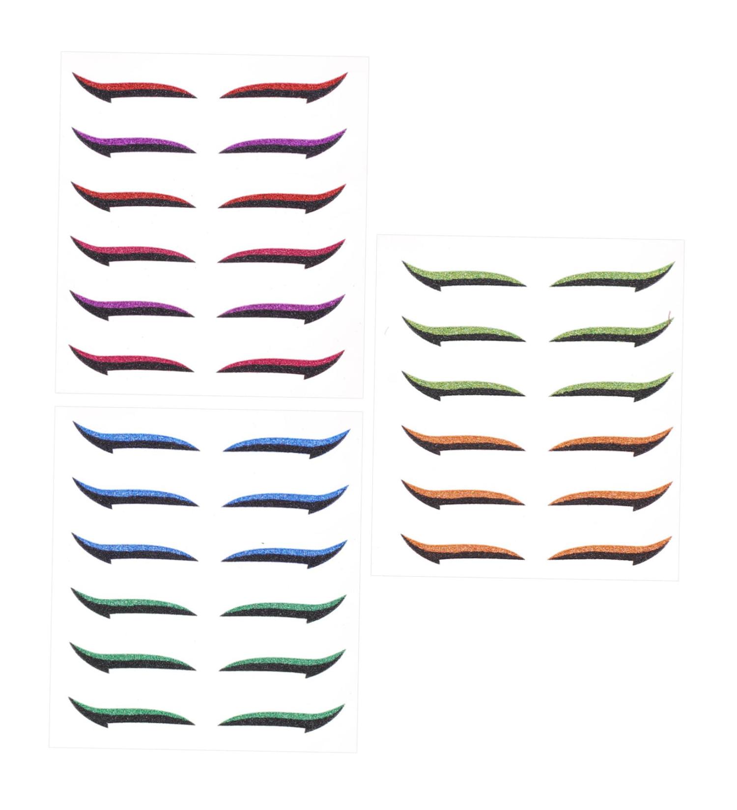 POPETPOP 18 Pairs Anti Sweat Eyeliner Eyelid Stickers Eyeliner Stickers Wing Adhesive Eye Line Strip Water Proof Stickers 2 Sided Tape Women Eyeliner Decal Eye Makeup Stickers Man Halloween - Buy Online on GoSupps.com