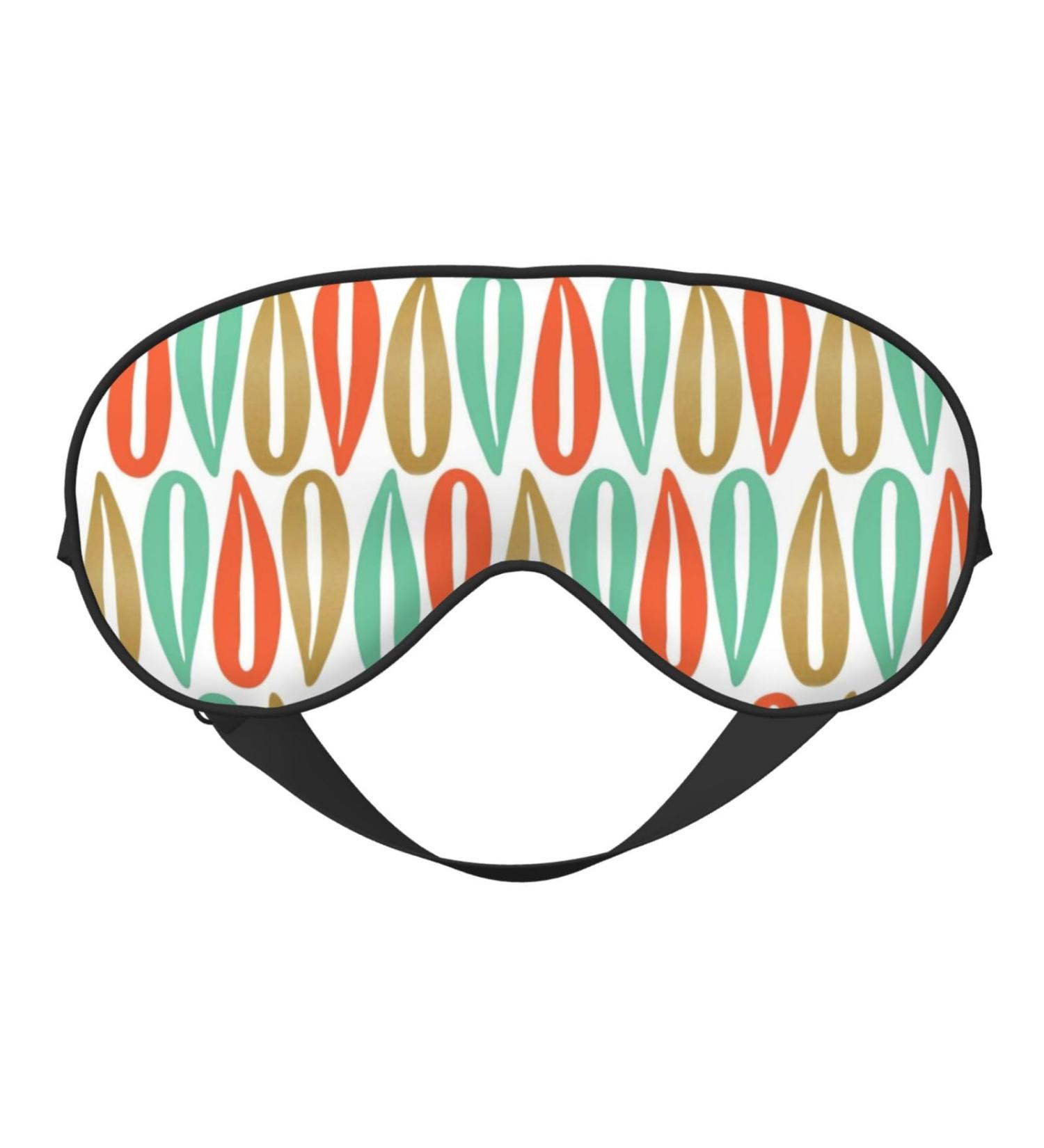 Mid-Century Modern Eye Mask | Adjustable Blackout Sleeping Mask for Men & Women | Sleep Aid Comfort - Buy Online on GoSupps.com