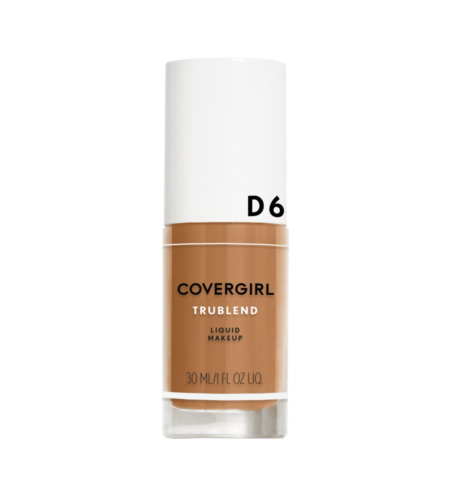 COVERGIRL truBlend Liquid Foundation Makeup Toasted Almond D6 1 oz - 1 Ounce - Buy Online on GoSupps.com
