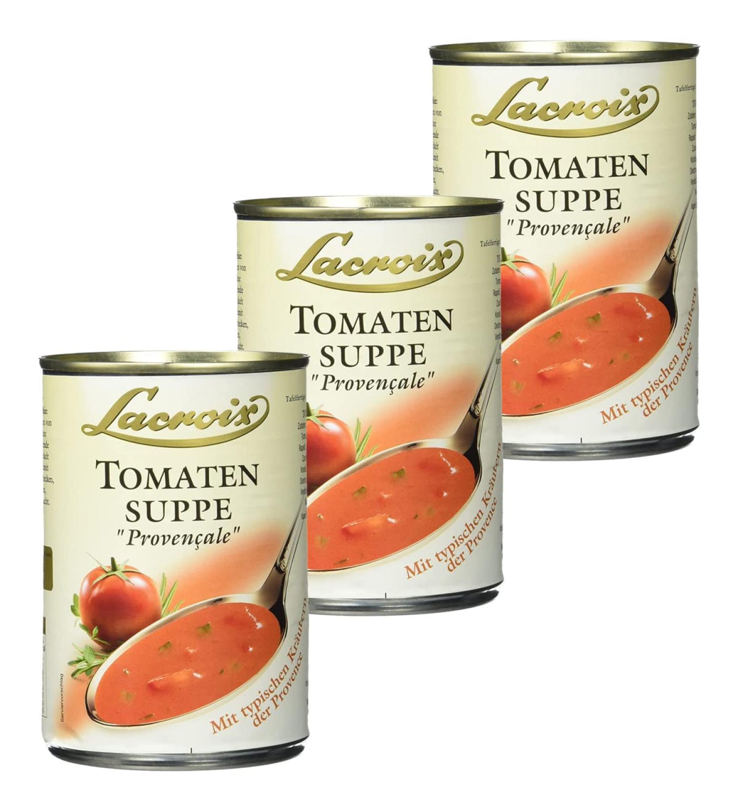  n.v. Lacroix Tomatoes Creamy Soup with Provence Herbs 400 ml Pack of 3 - Buy Online on GoSupps.com