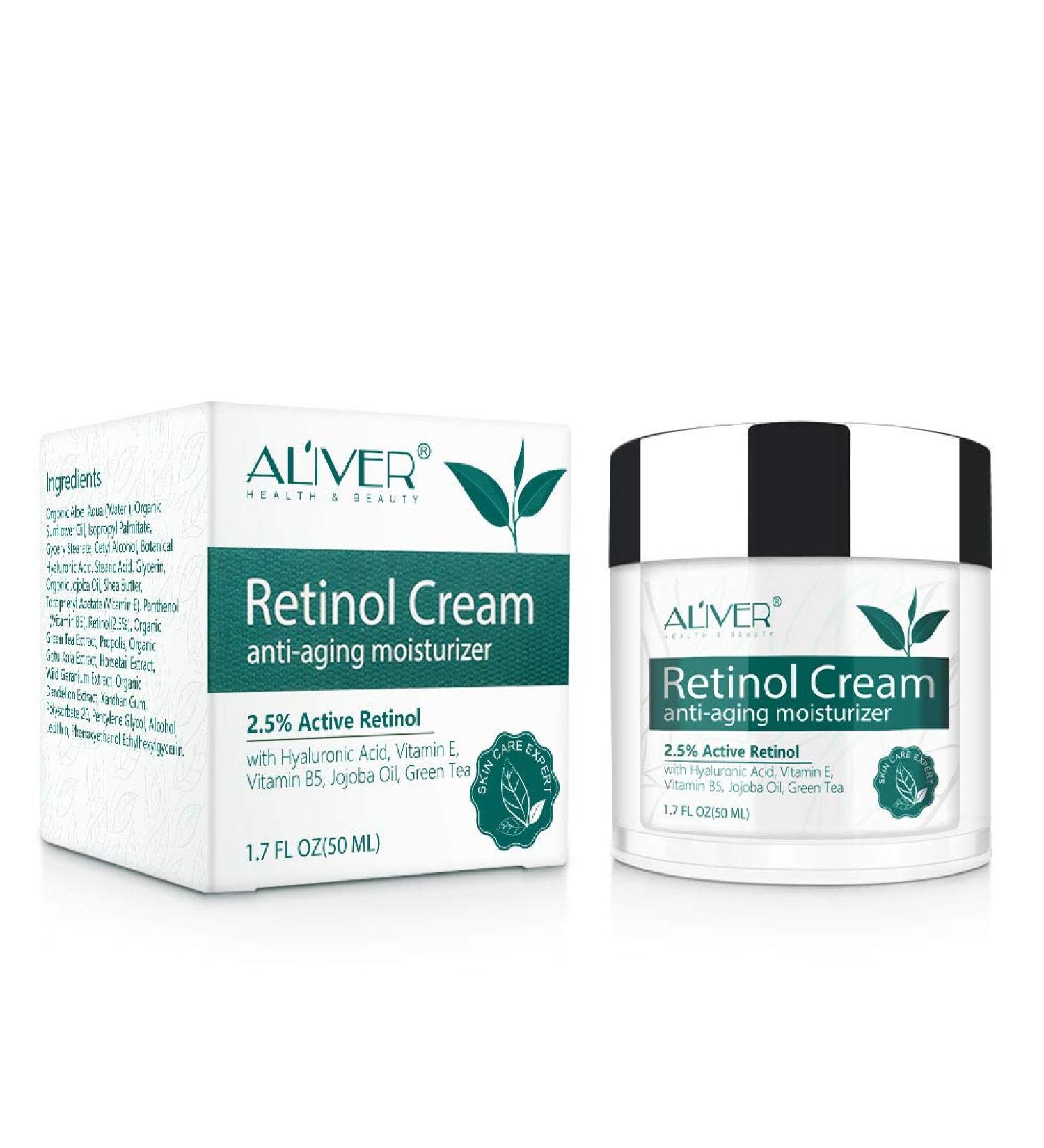 Retinol Face Cream | Anti-Aging Collagen & Hyaluronic Acid Moisturizer | Smooth Wrinkles & Fine Lines - Buy Online on GoSupps.com