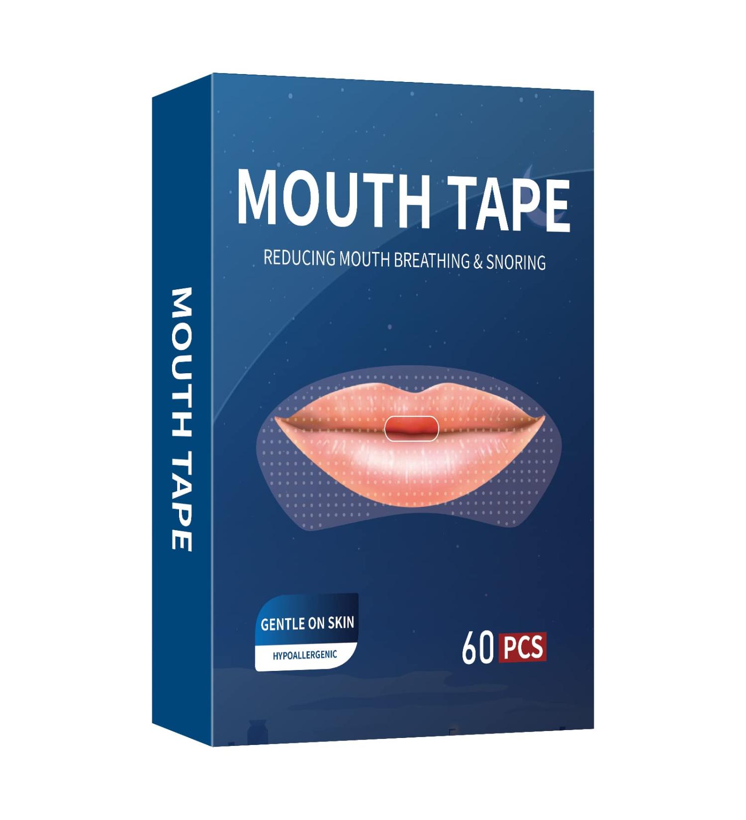 Advanced Gentle Sleep Tape 60 PCS - Mouth Sleep Strips for Improved Nose Breathing and Snoring Relief - Buy Online on GoSupps.com