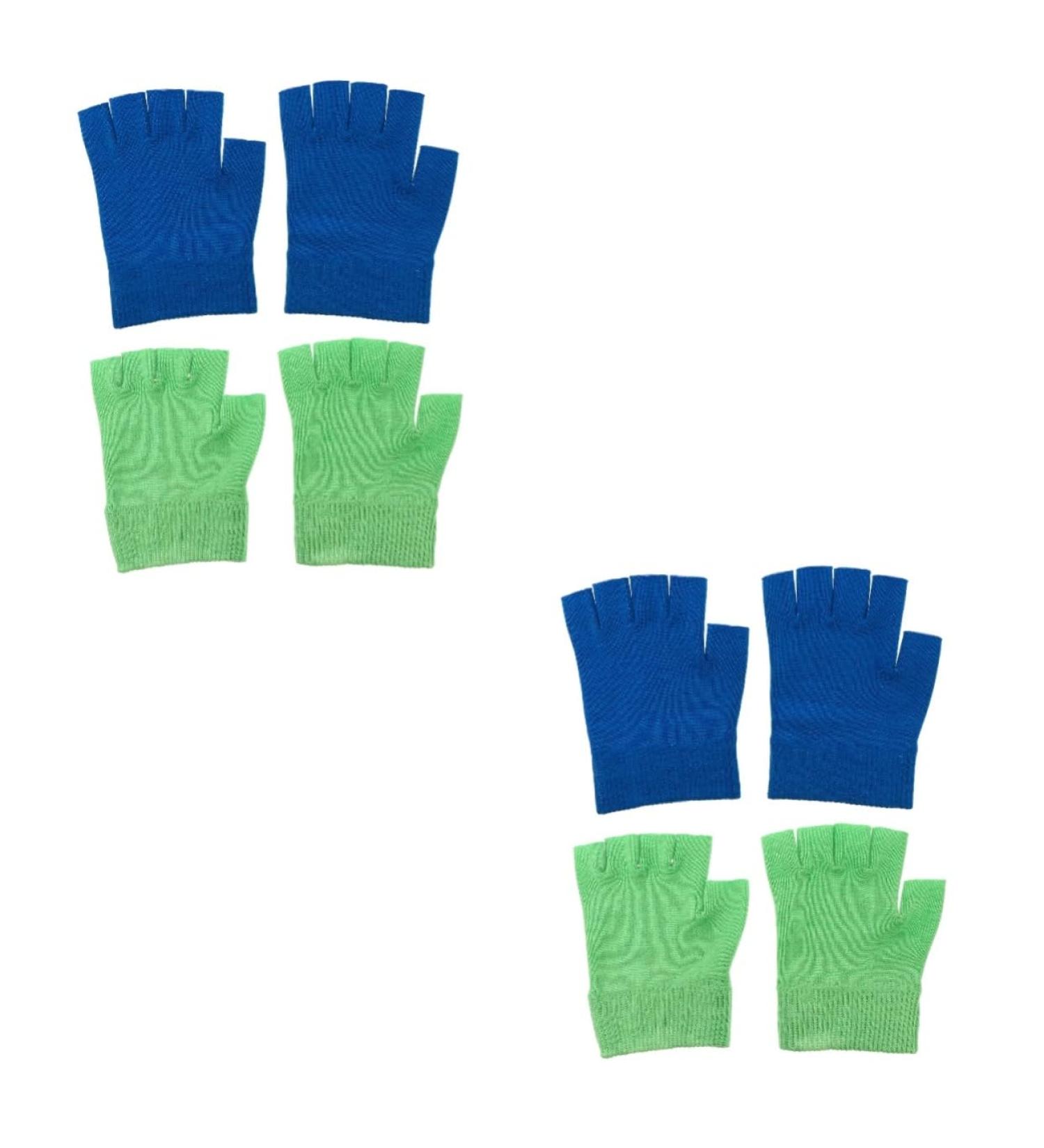 minkissy 4 Pairs Gel Gloves Dry Hand Gloves Essential Oils Gloves Skin Care Gloves Half Finger Spa Gloves Winter Gloves Lotion Gloves Hand Care Gloves Heel Socks Moisturizing Miss Knitting - Buy Online on GoSupps.com