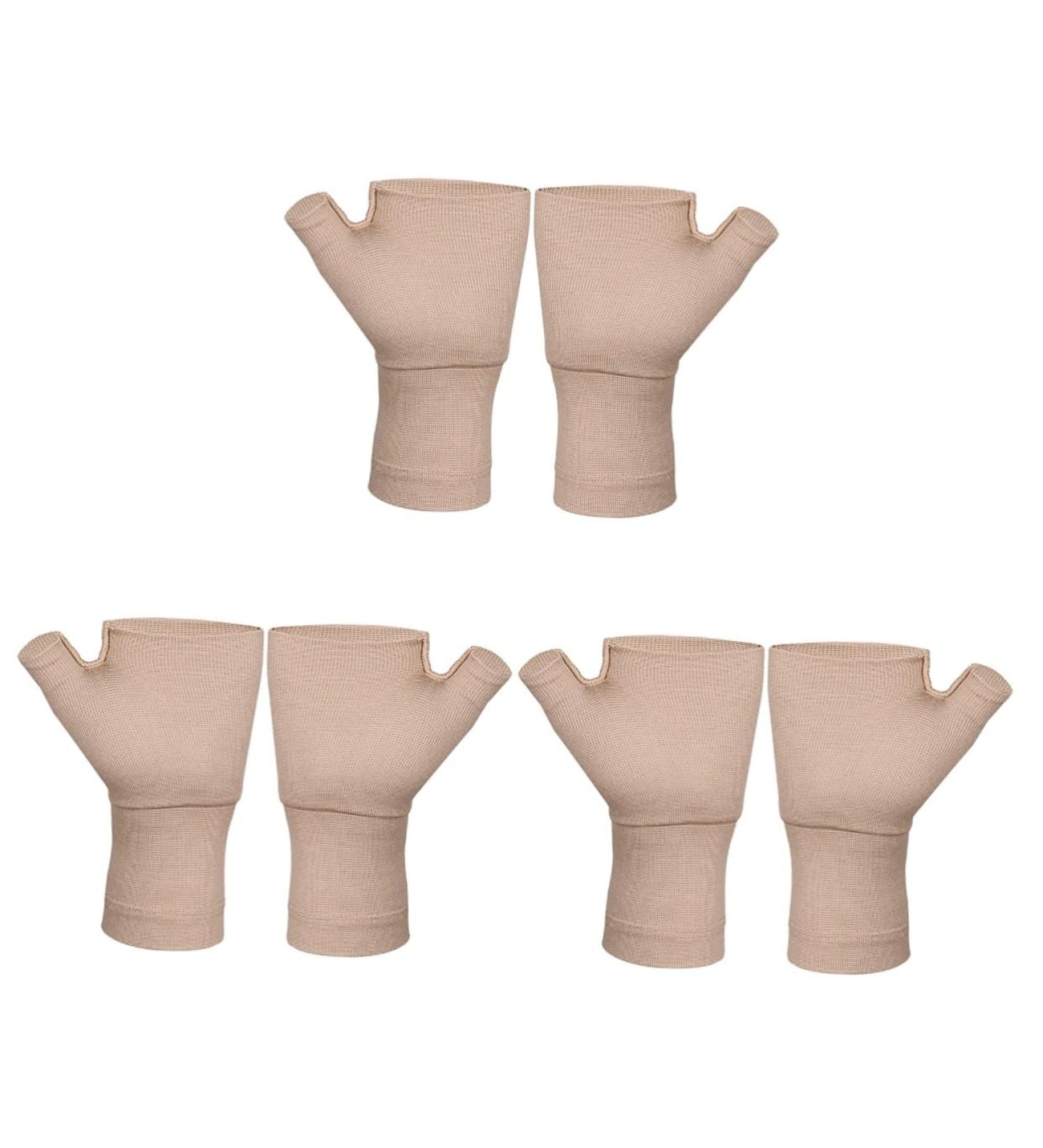 Healvian 3 Pairs Compression Gloves for Tendonitis & Carpal Tunnel Relief - Spandex Support with Adjustable Straps - Buy Online on GoSupps.com