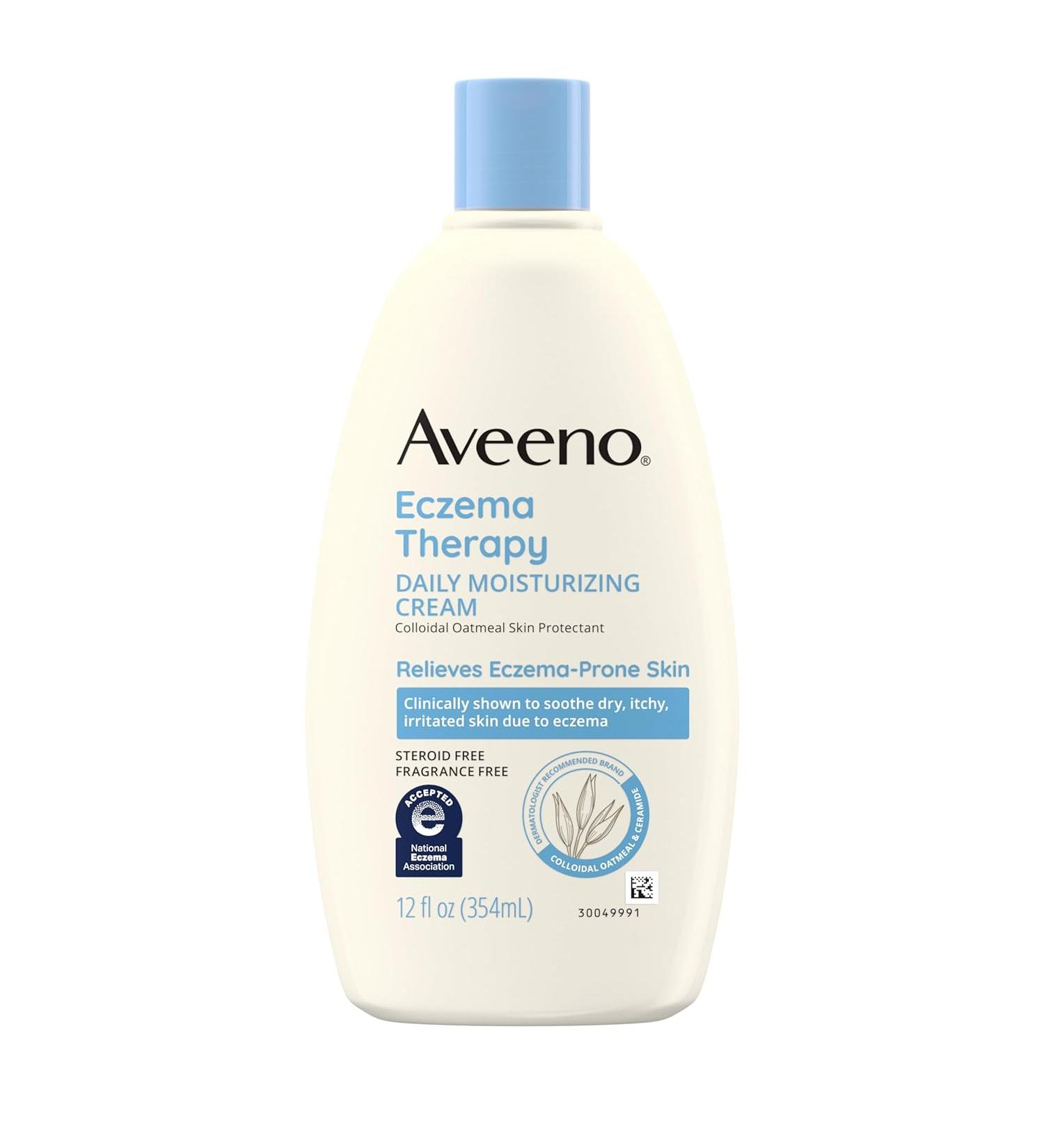 Aveeno Eczema Therapy Moisturizing Cream 12 oz - Soothes & Hydrates Dry Skin - Buy Online on GoSupps.com
