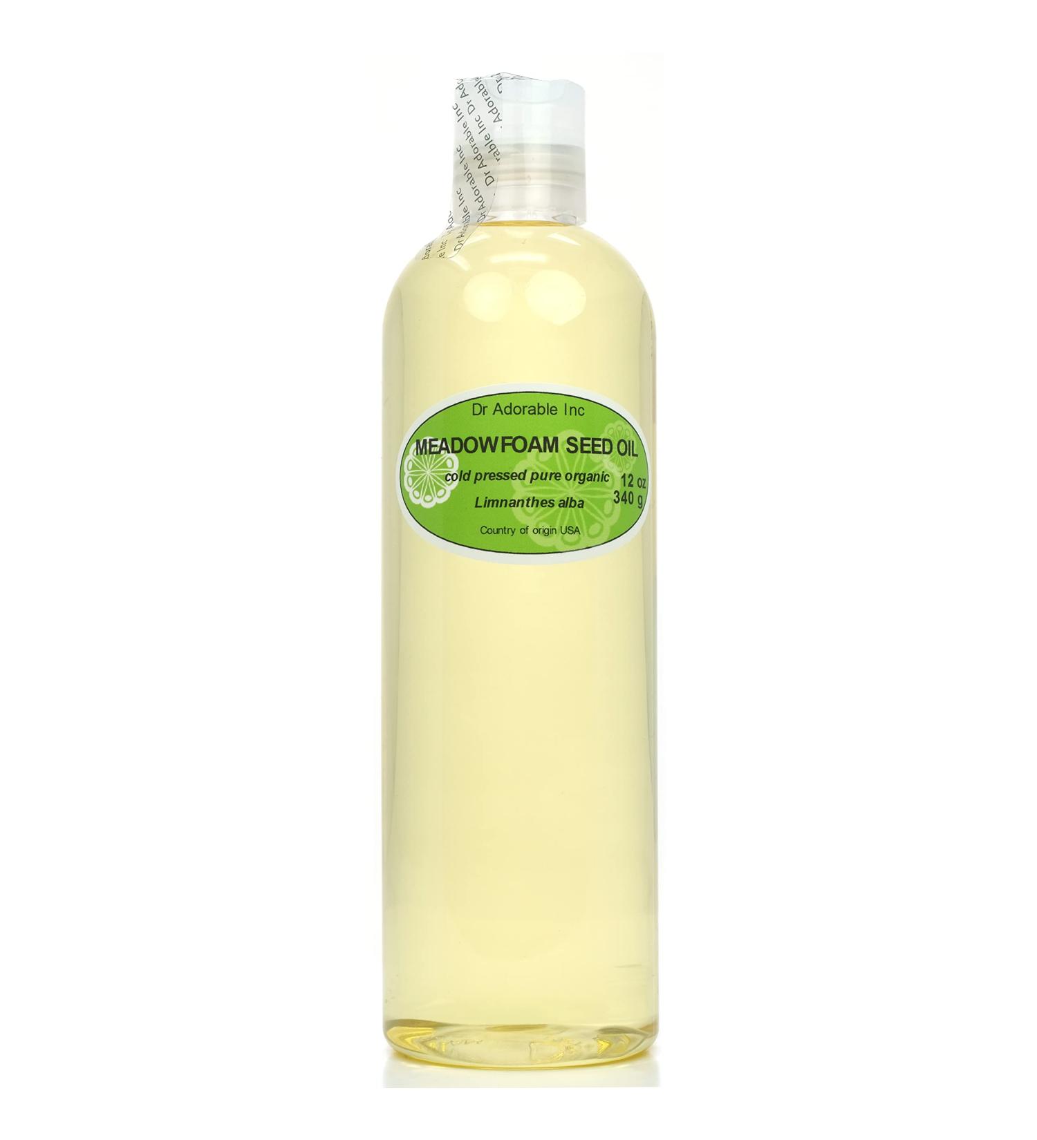 Dr Adorable Meadowfoam Seed Oil - 12 oz | 100% Pure Organic Cold Pressed | International Shipping Available - Buy Online on GoSupps.com
