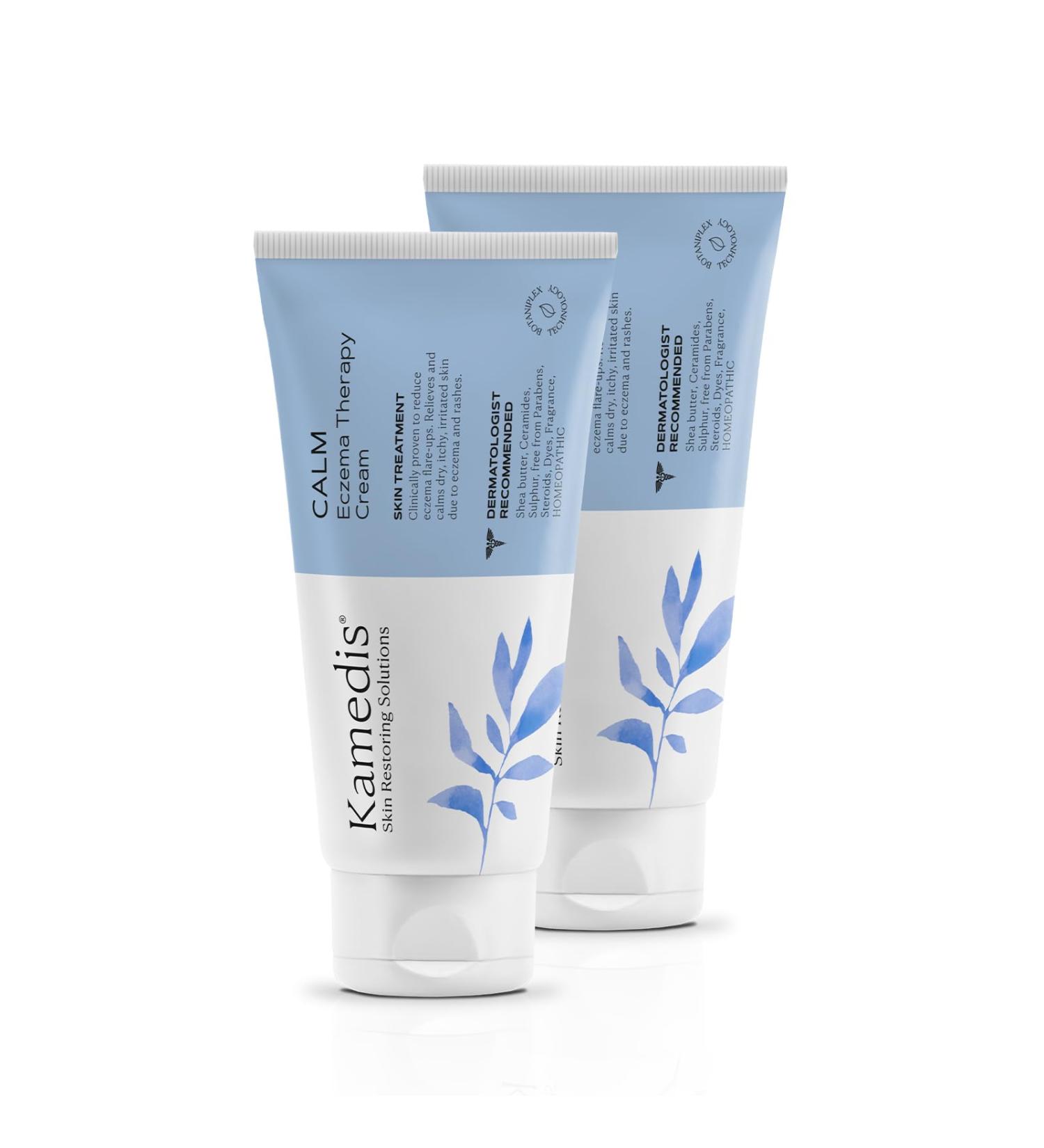 KAMEDIS Eczema Therapy Soothing Body Cream - Clinically Proven Itchy Relief for Dry & Sensitive Skin | Botanicals-Based & Dermatologist Recommended | Paraben-Free 2pk - Buy Online on GoSupps.com