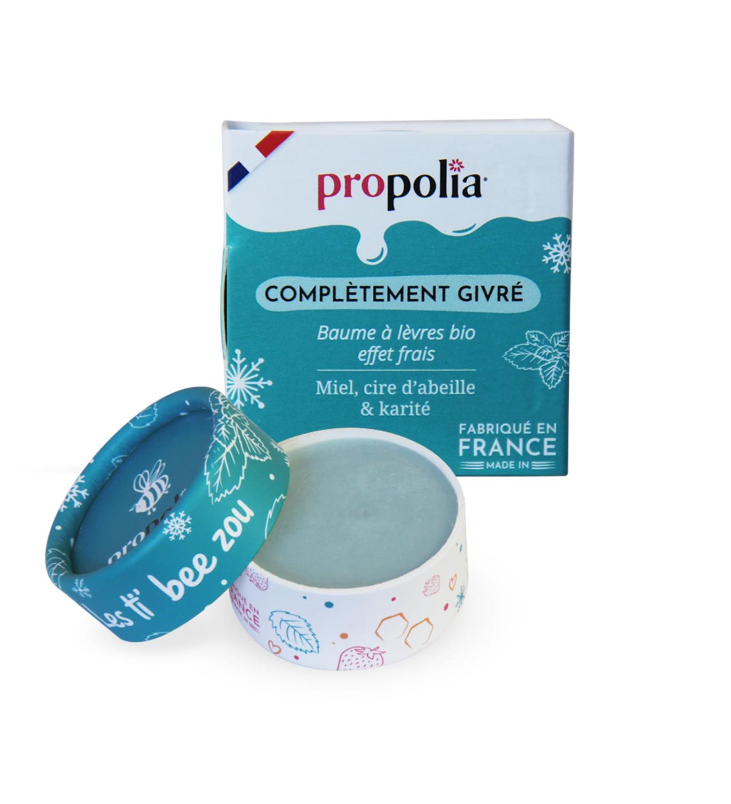 PROPOLIA - Mint Lip Balm - Fresh effect - Repairs and nourishes dry and damaged lips - Honey Beeswax and Shea - 100% natural - Made in France - 6 g jar - Buy Online on GoSupps.com
