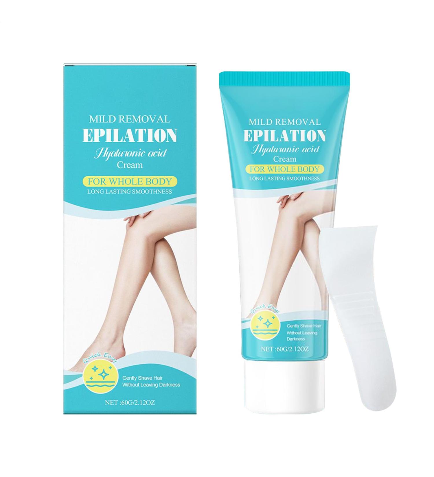 Hair Removal Cream Depilation Lotion Arm 2.17x4.92 Inches Gentle Skin Formula Brightening Moisturizing Hair Remover for Underarm Face Body Legs Intimate Parts Home and Travel Use - Buy Online on GoSupps.com