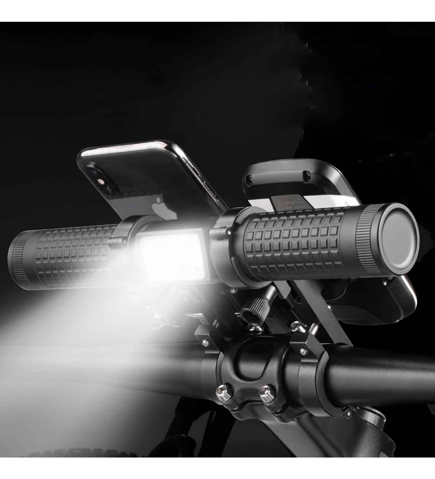Redcomets Bike Handlebar Extender - USB Rechargeable, 2400 Lumens Light, Phone Mount, Computer Mount, 10000mAh Power Bank | Cycling Accessory - Buy Online on GoSupps.com