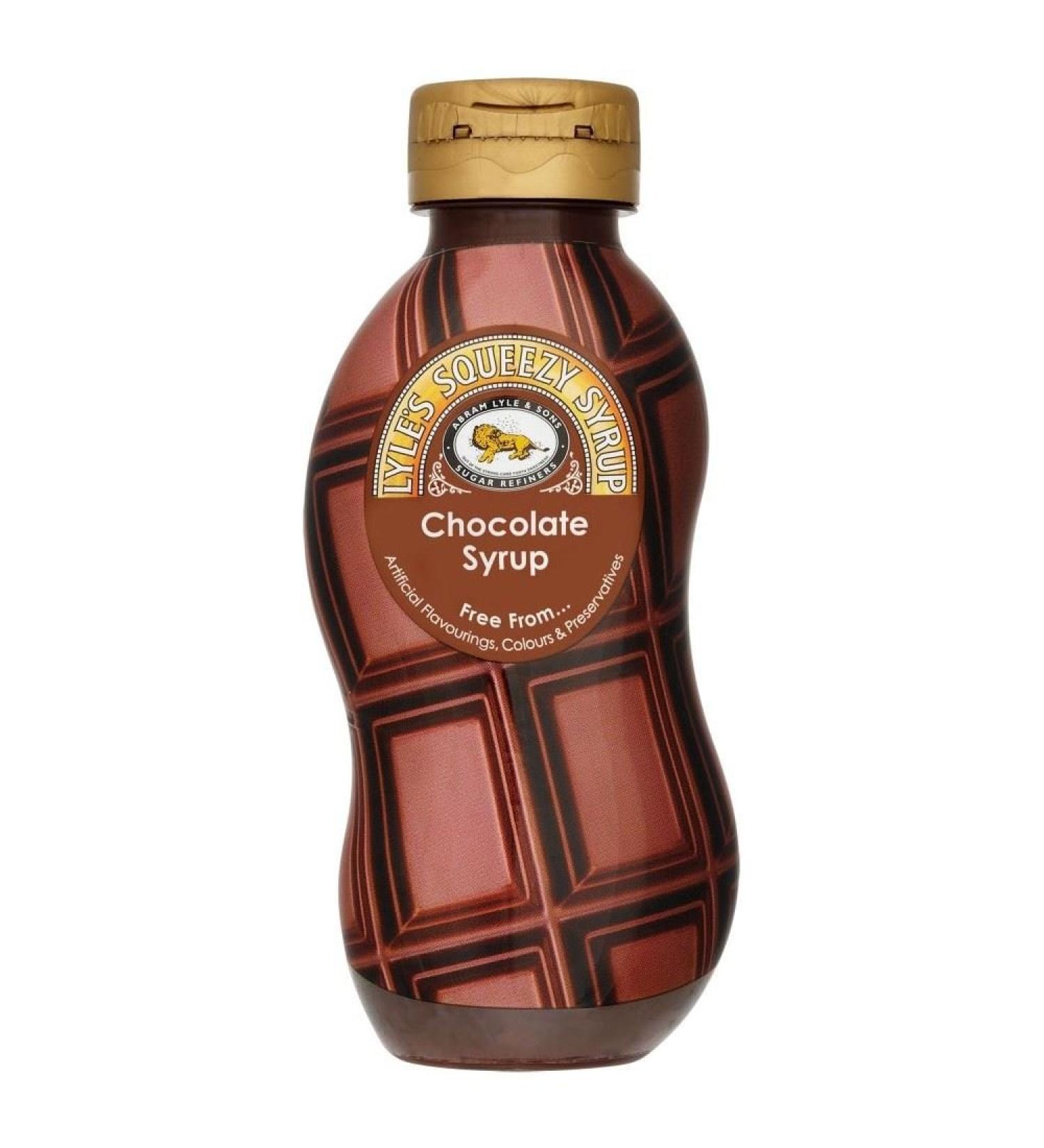 Lyle's Chocolate Syrup Squeezy (325g) - Pack of 2