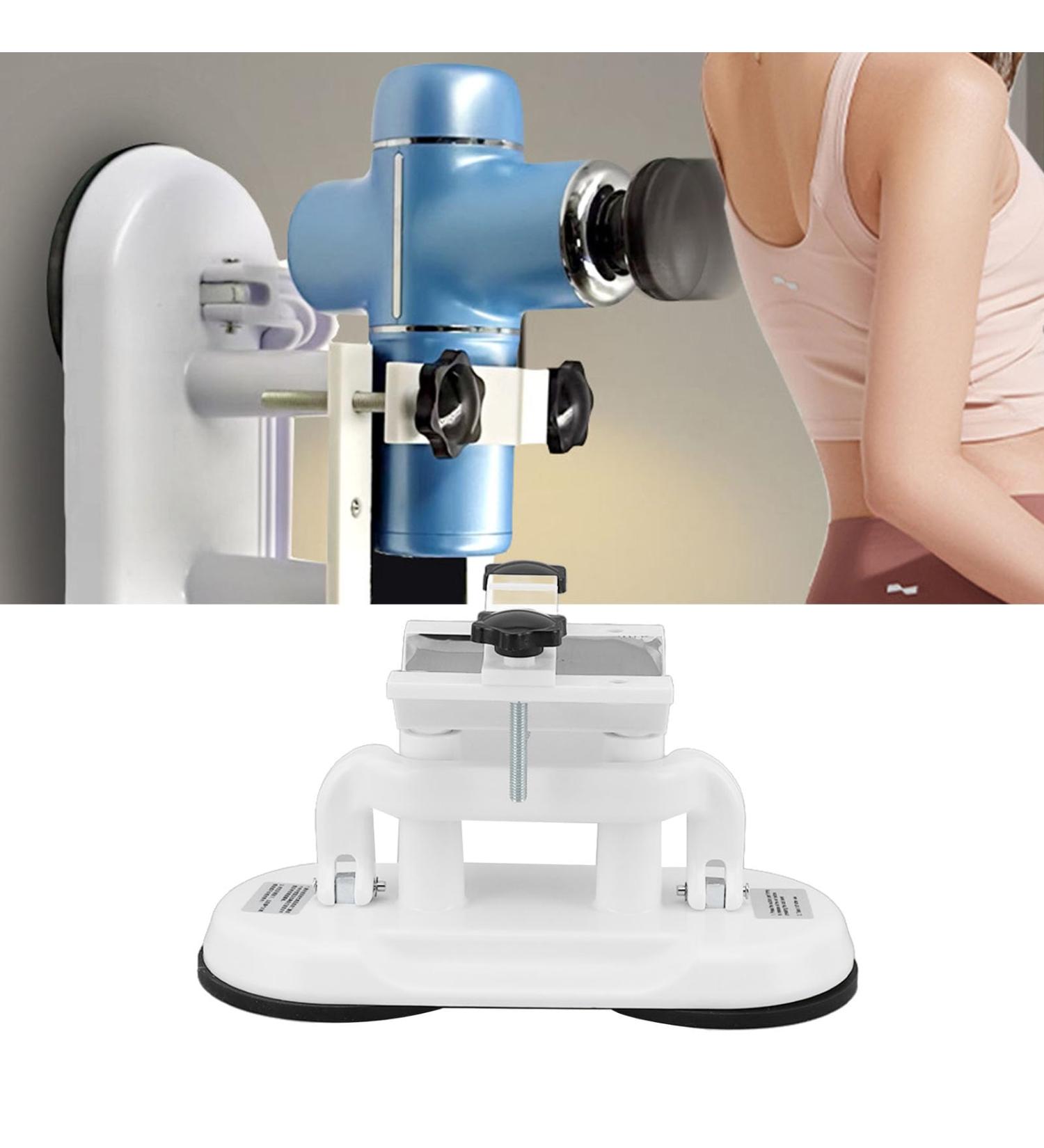 Free-Handed Massage Gun Holder - Wall-Mounted with 2 Suction Cups for Back Relief - Buy Online on GoSupps.com
