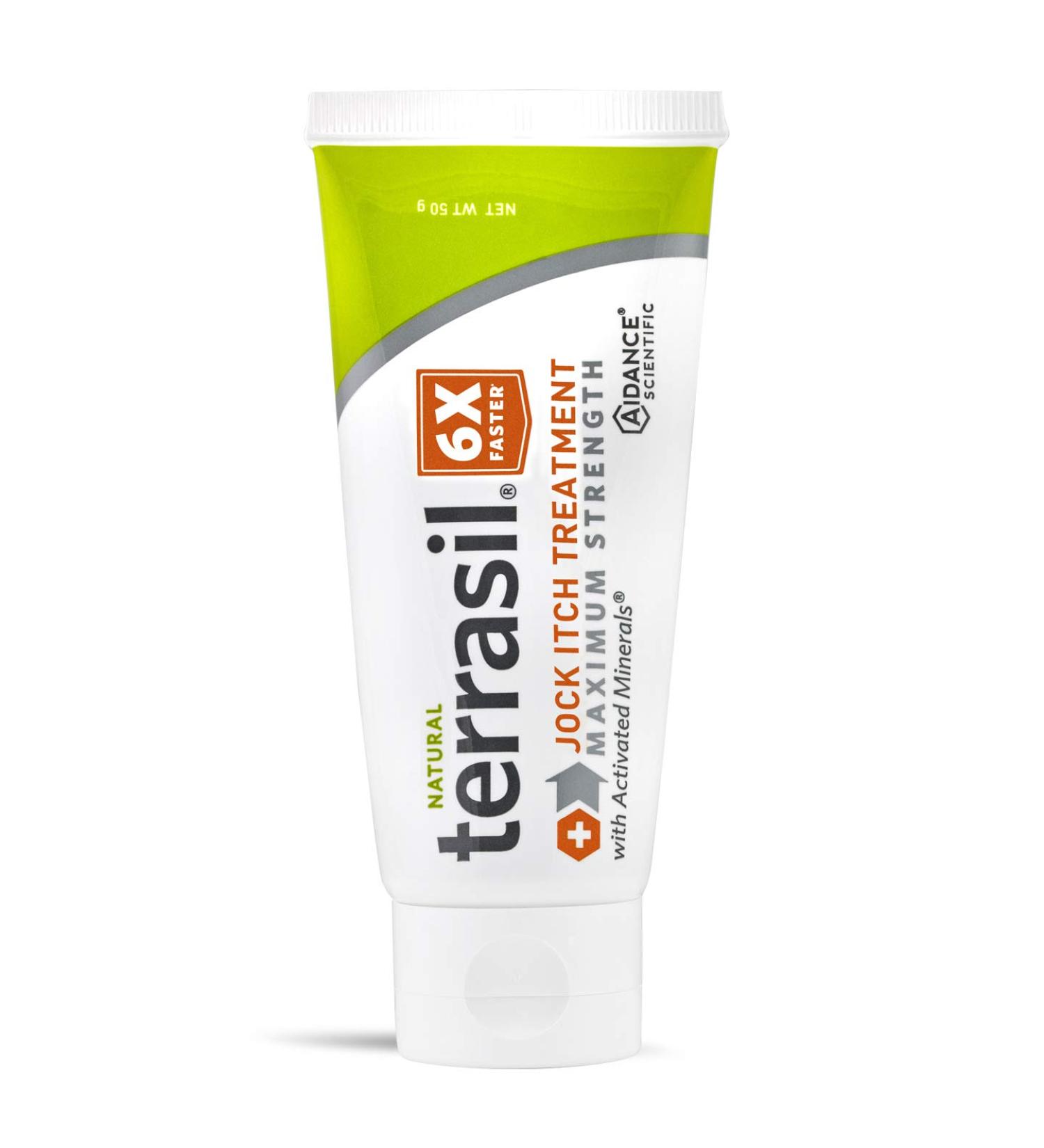 Terrasil Jock Itch Treatment MAX - Fast-Acting Natural Antifungal Ointment - Relieves Irritation & Treats Tinea Cruris - 50g - Buy Online on GoSupps.com