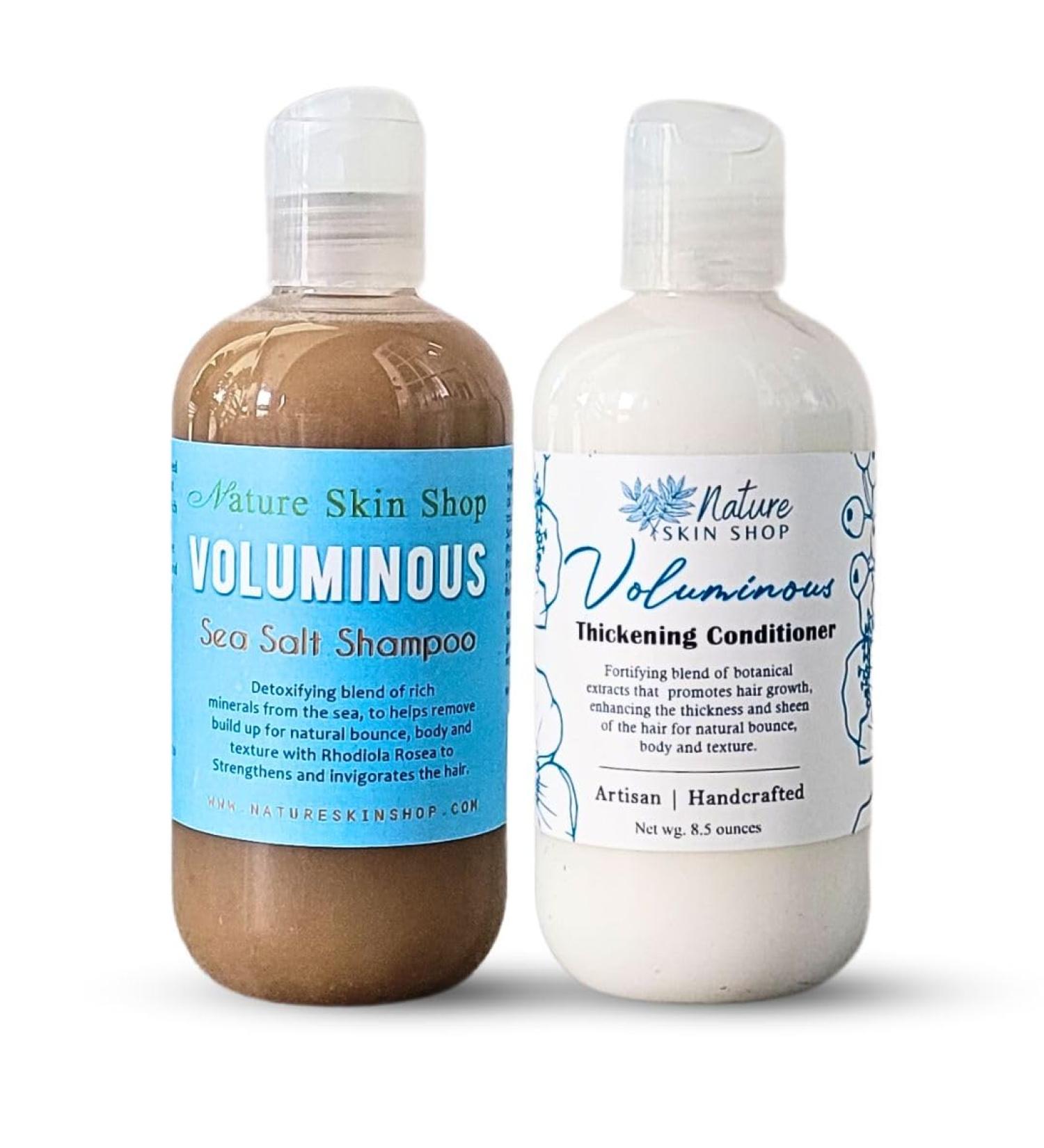 Voluminous Hair Thickening Shampoo & Conditioner Set | Enhance Volume & Shine | International Shipping Available - Buy Online on GoSupps.com