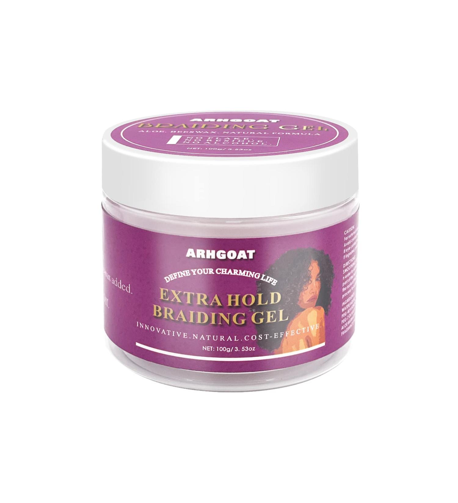 ARHGOAT Braiding Gel for Dreadlock Locs Hair 3.53oz - Strong Hold, Attractive Scent, No Flake - Natural Hair Products for Black Women - Buy Online on GoSupps.com