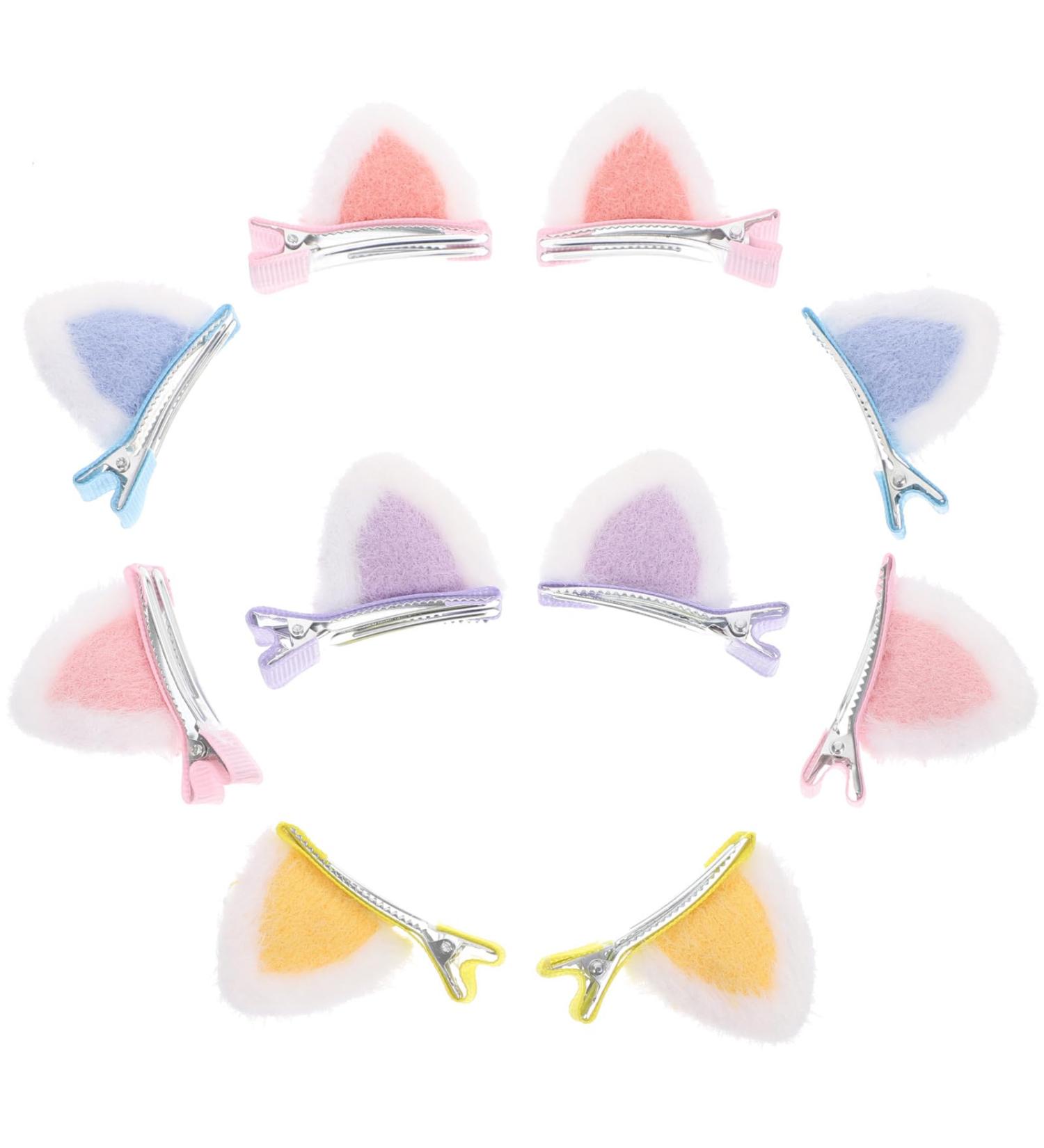 POPETPOP 5 Pairs Children's Hairpin Fox Headband Clip on Cat Ears Plush Ear Hair Clips Animal Cat Ear Barrettes Hairbows Girls Hair Clips Kids Hair Barrettes Cute Cat Ear Clip Baby Fabric - Buy Online on GoSupps.com