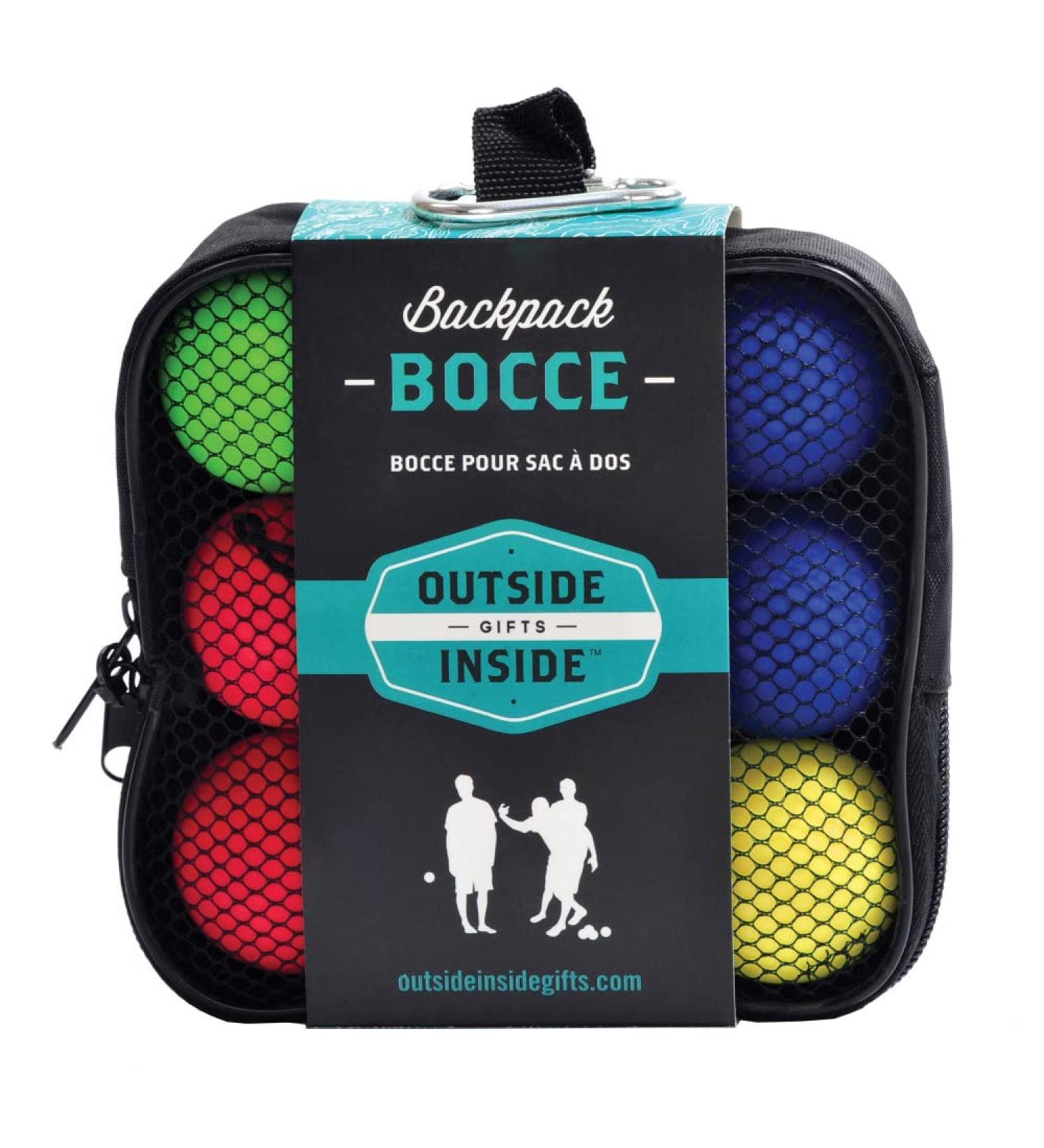 Outside Inside Backpack Bocce, Portable, Compact, Travel Size for Camping, Home and Travel