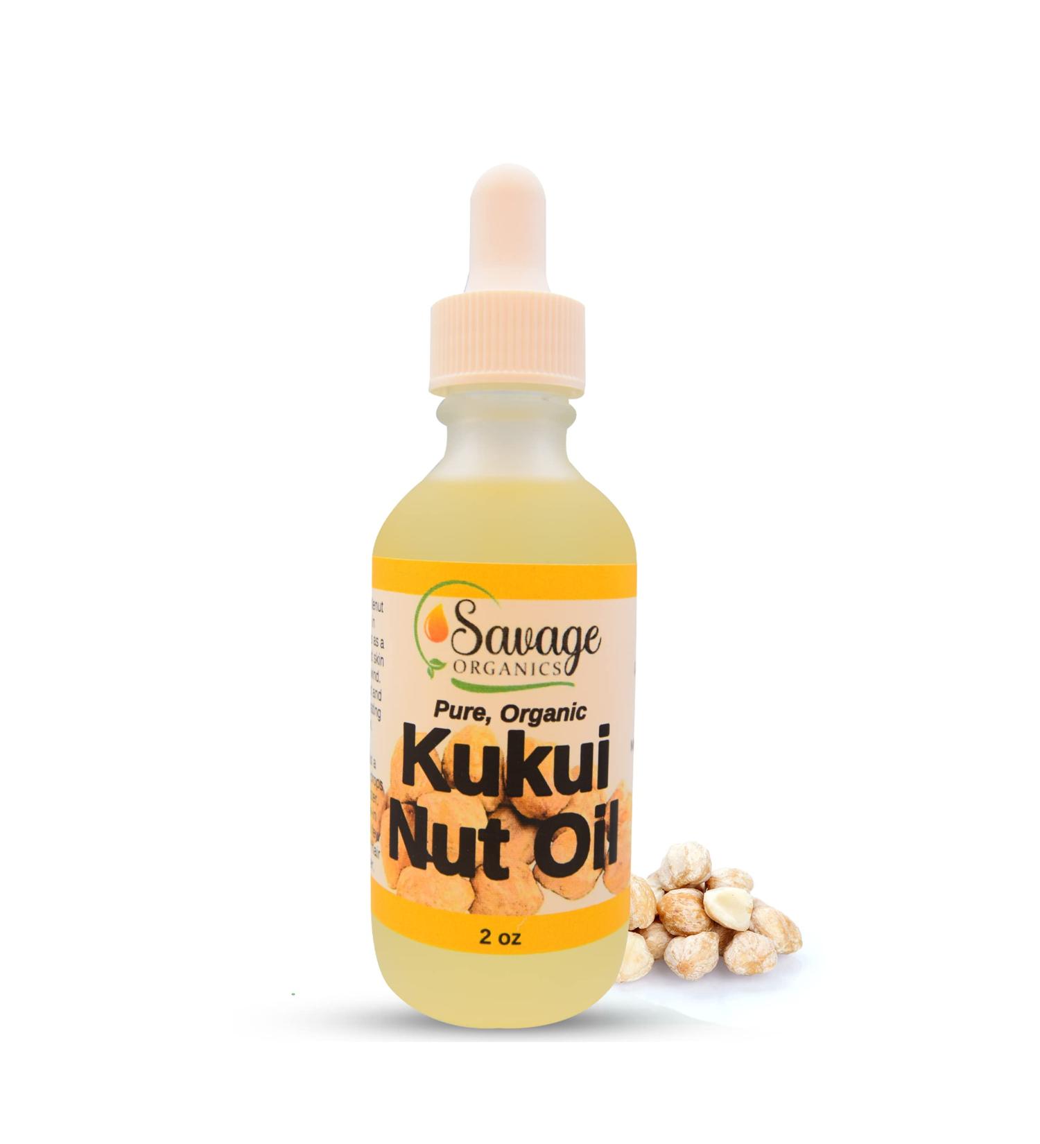 Organic Kukui Nut Oil Moisturizer - Hydrate & Nourish Skin Naturally | 2 oz Pure Hawaiian Candlenut Oil for Radiant Glow - Buy Online on GoSupps.com
