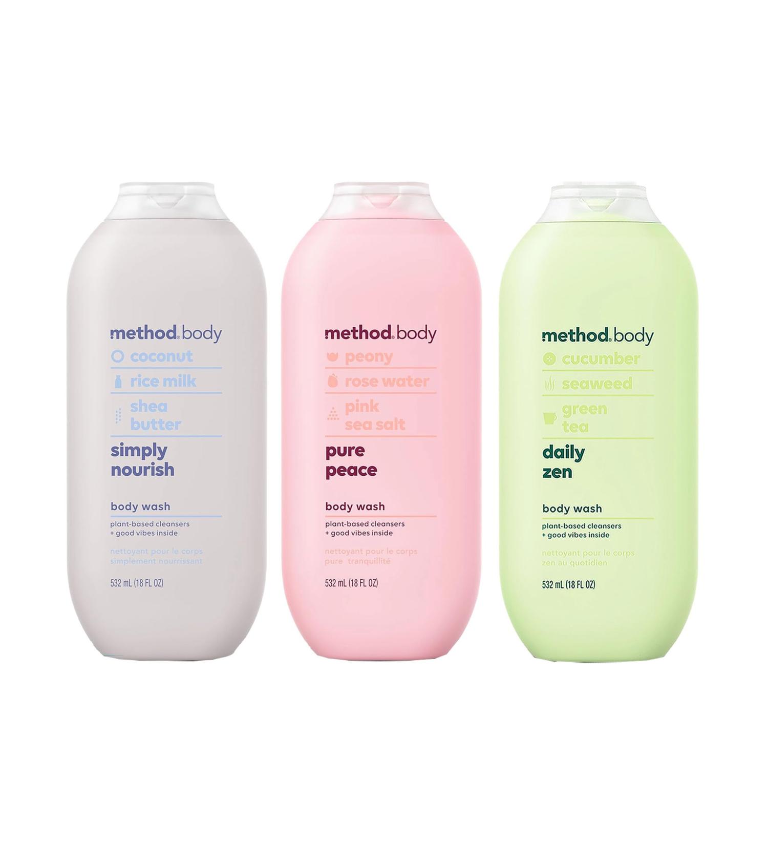 Shop Method Body Wash Sampler - Pure Peace Sea & Surf Simply Nourish | International Shipping Available - Buy Online on GoSupps.com