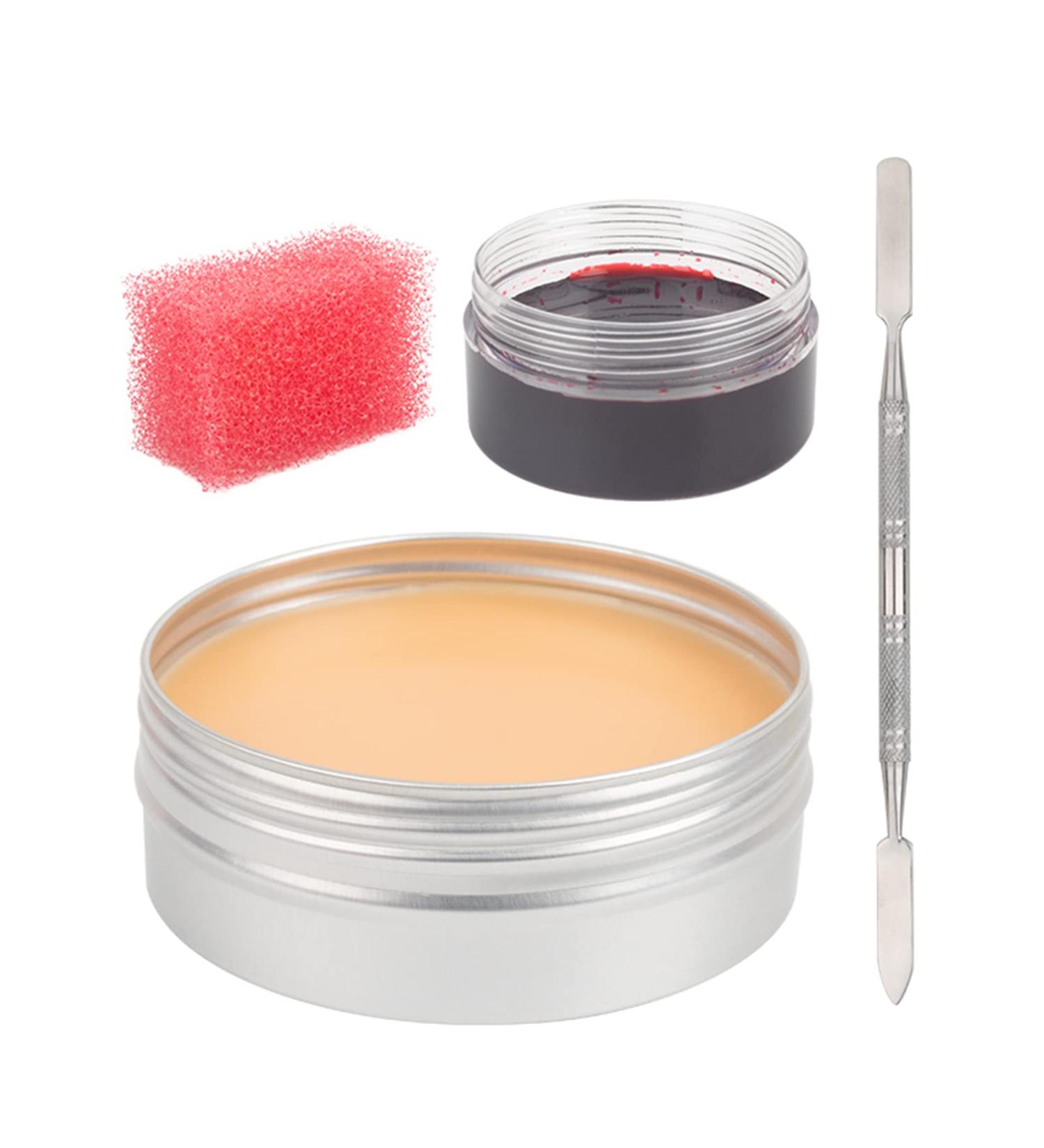 VERONNI Halloween SFX Makeup Kit - Skin Scar Wax, Fake Blood & Stipple Sponge - Buy Online on GoSupps.com