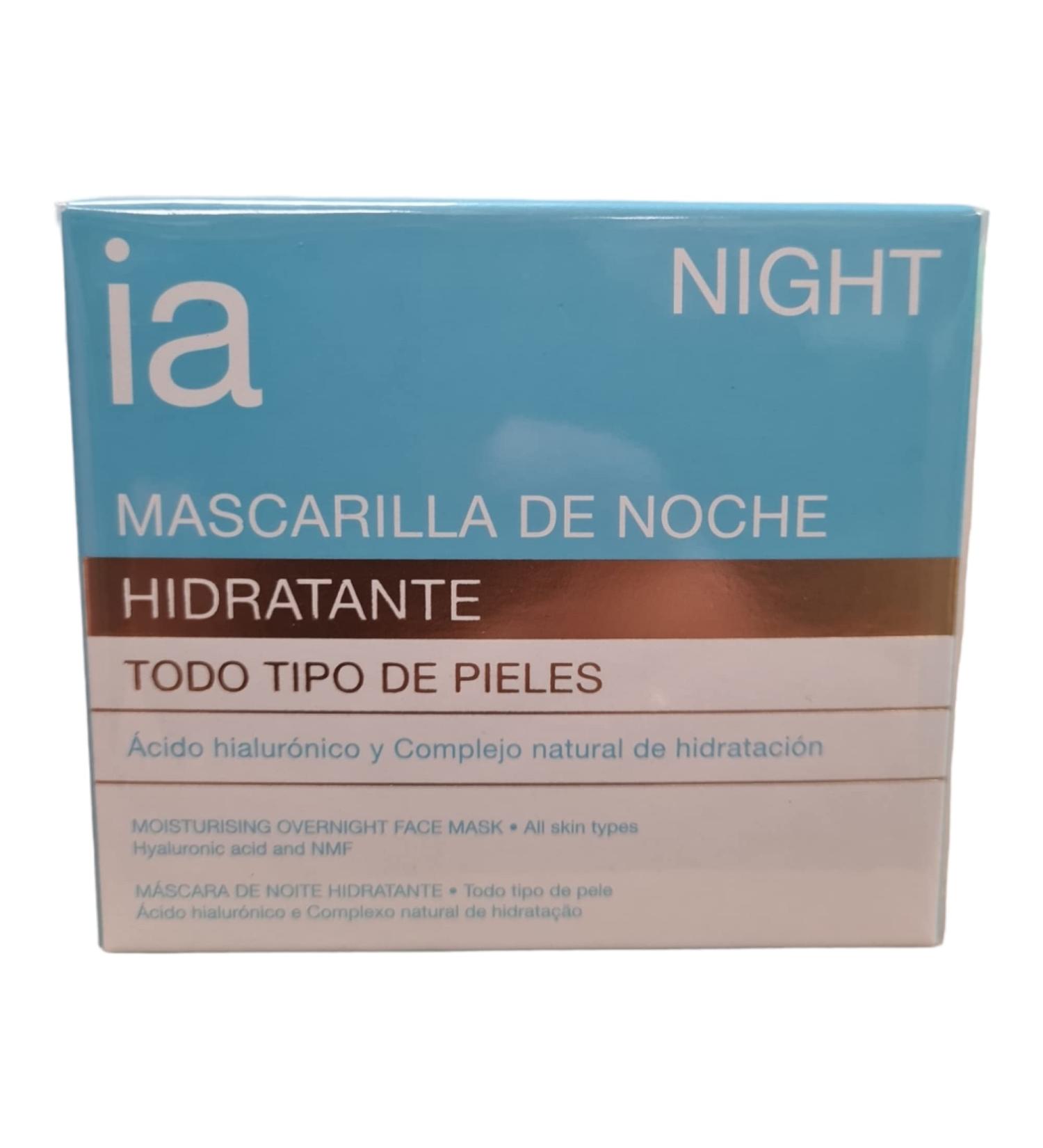  interapothek Interapothek Moisturizing Night Mask 50ml Hyaluronic Acid Natural Hydration Complex All Kinds of Skin Restores Skin Barrier Immediate Freshness Feeling - Buy Online on GoSupps.com