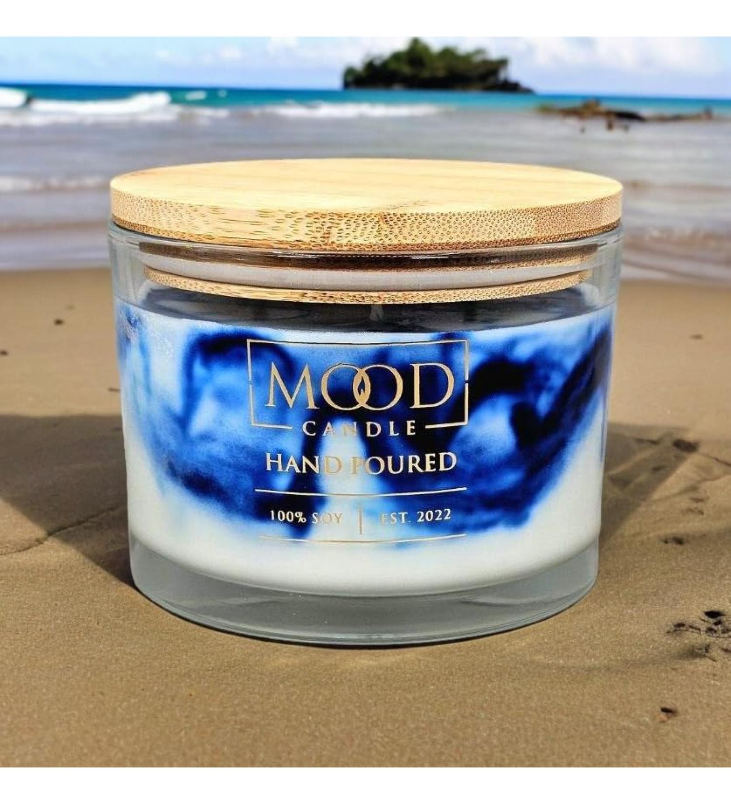 Soy Wax Candle 3-Wick 16 oz Long Burn Time Pacific Paradise Scent - Mood Candle