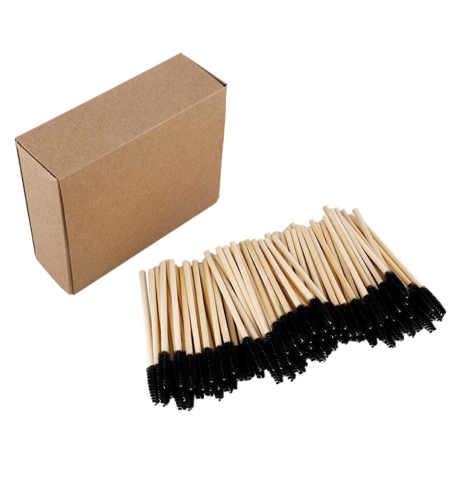 LIDEBLUE 100pcs Disposable Mascara Wands Disposable Mascara Wand Spoolies with Wooden Handle Eye Lash Brush for Eyelash Extension Makeup Applicators Kits - Buy Online on GoSupps.com