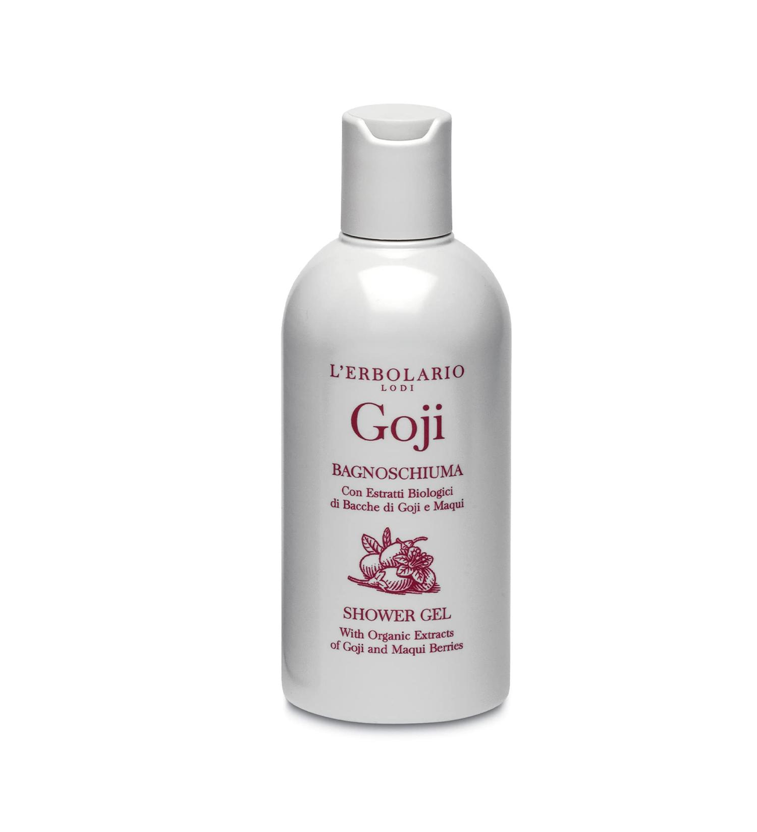 Buy L'Erbolario Goji Shower Gel - Organic Moisturizing Body Cleanser - Paraben Free - Fruity Floral Fragrance - 8.4 Oz - International Shipping Available - Buy Online on GoSupps.com