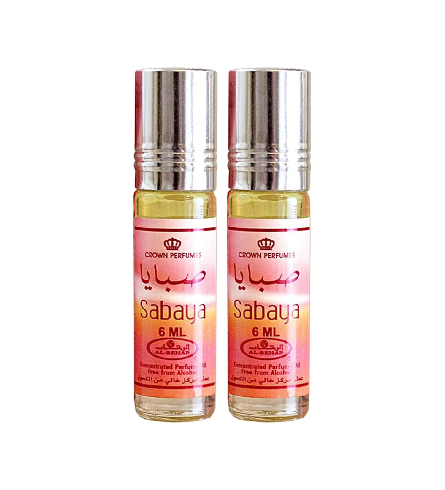 Al Rehab Sabaya Concentrated Perfume Rollerball For Unisex 6 Ml/0.20 Oz (Pack Of 2)