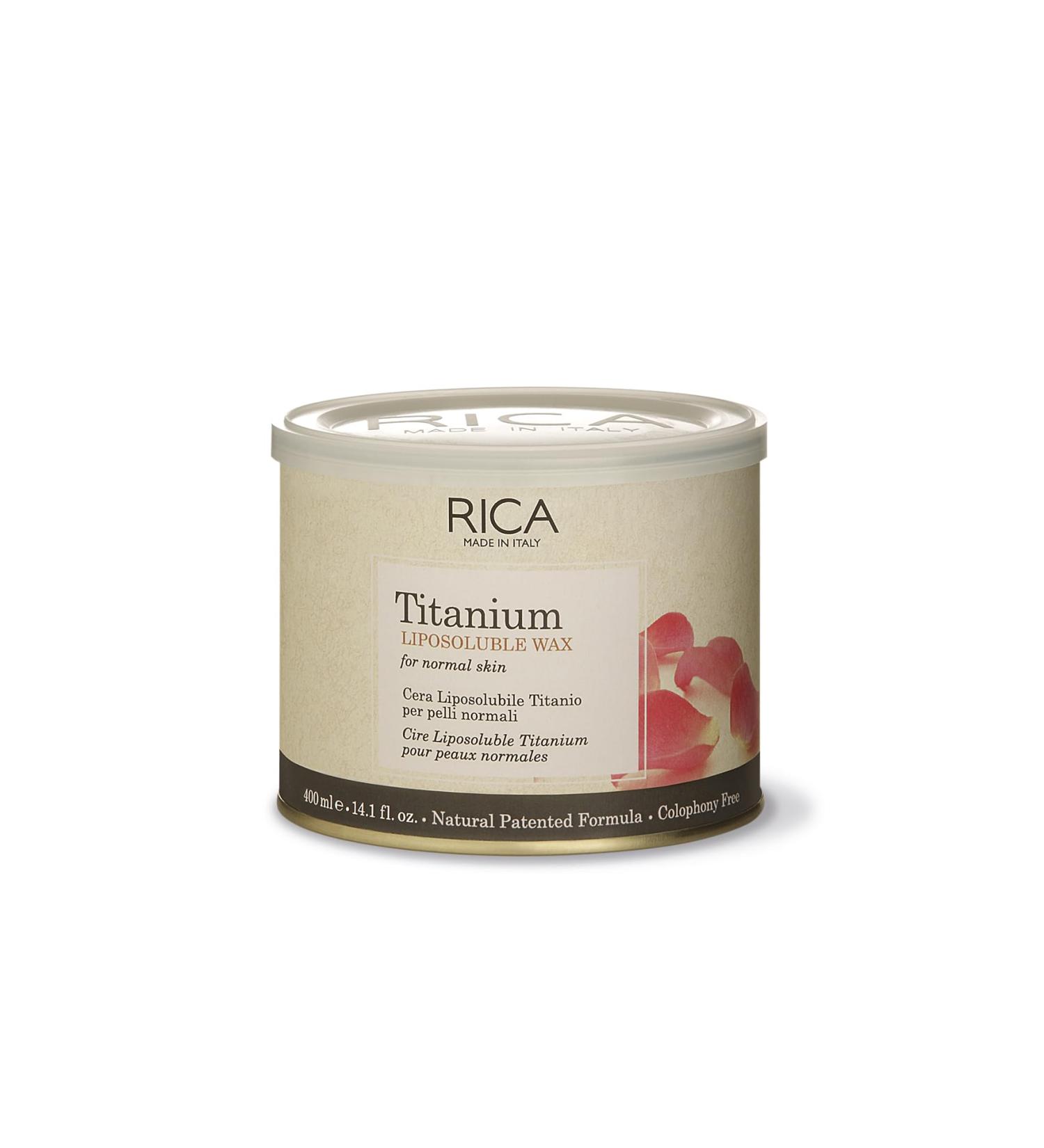  Rica Rica 400ml professional depilatory wax with different variants (Titanium) - Buy Online on GoSupps.com