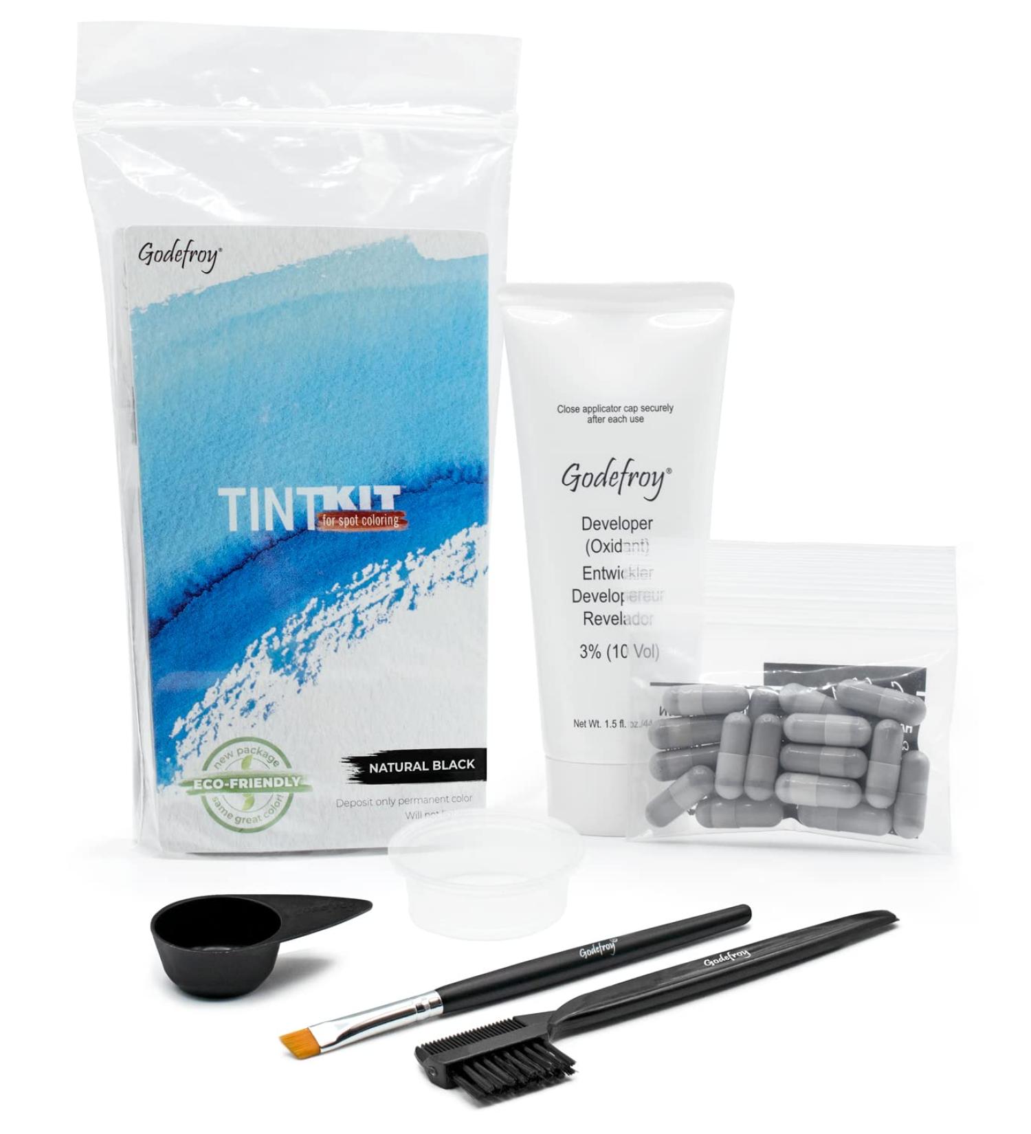 Godefroy Professional Hair Color Tint Kit in Natural Black - 20 Applications - Buy Online on GoSupps.com