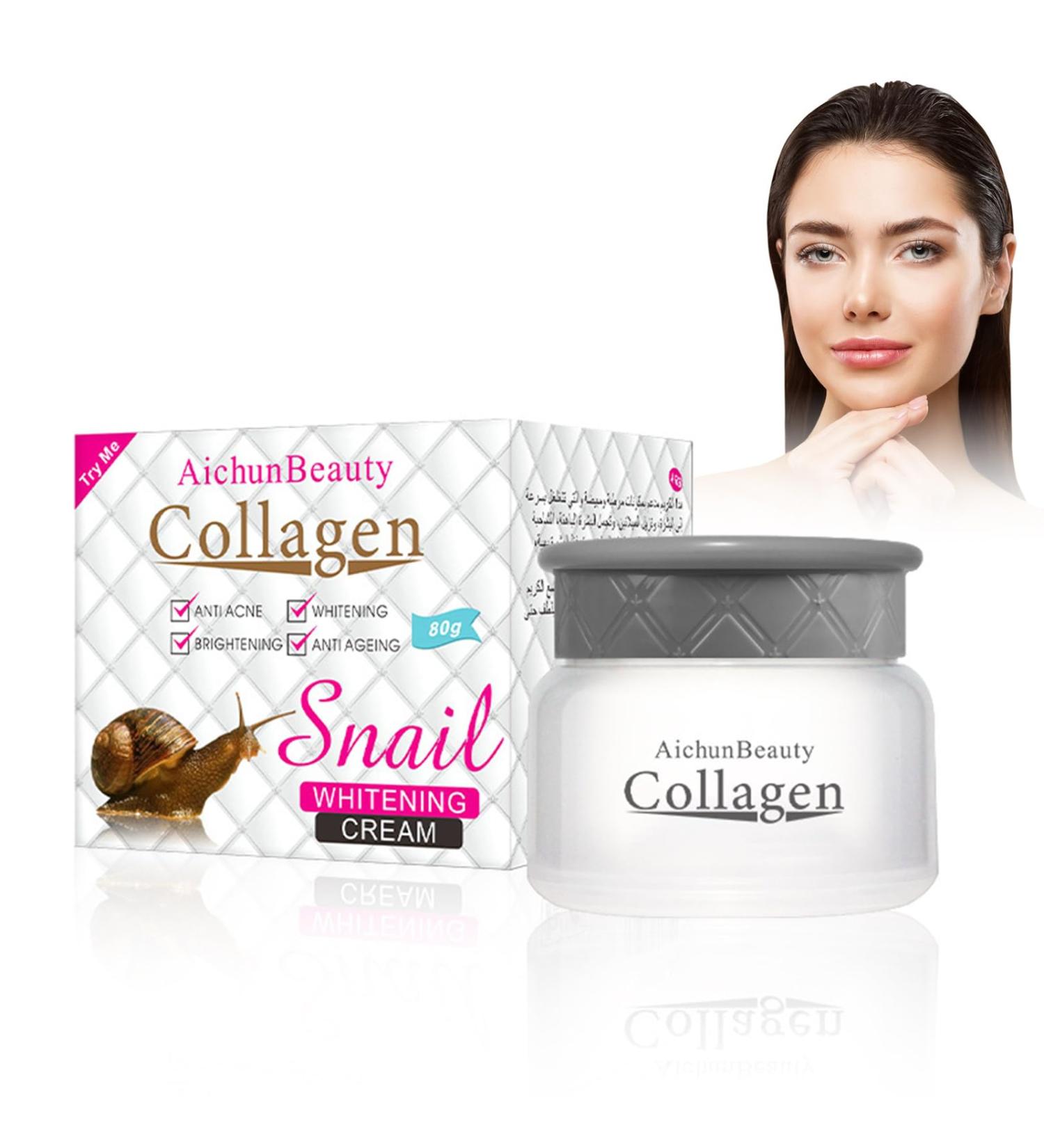 33 50 g snail cream day and night antiwrinkle care with snail mucus extract a moisturizing repair cream regenerates the skin and intensively moisturizes - Buy Online on GoSupps.com