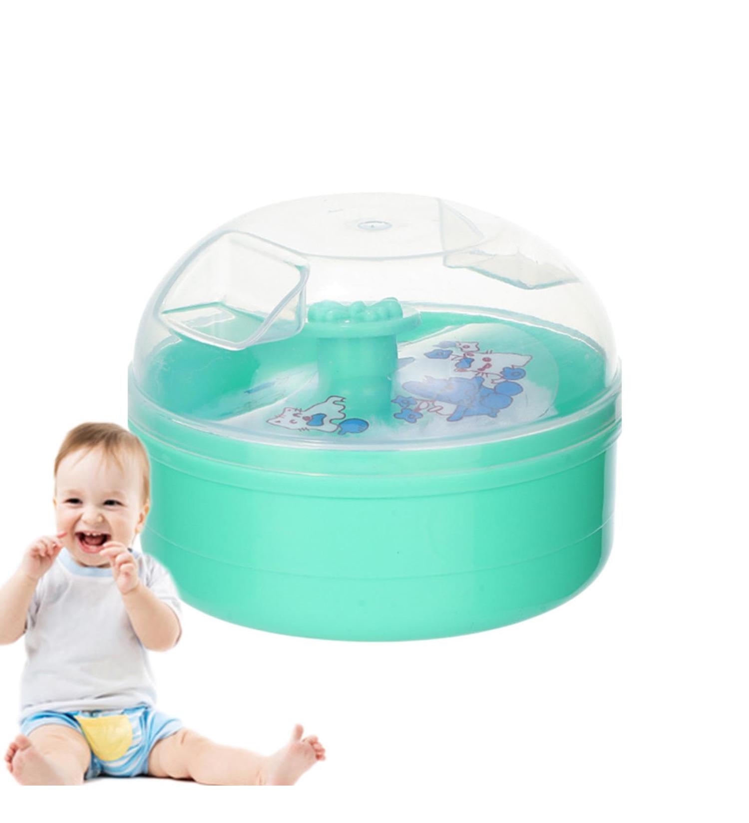 Bouff e De Poudre Corporelle Et R cipient Bouff e De Poudre Pour Poudre Corporelle - Applicateur de houppette de poudre tui poudre pour le corps avec houppette pour poudre libre fond de teint Vert - Buy Online on GoSupps.com