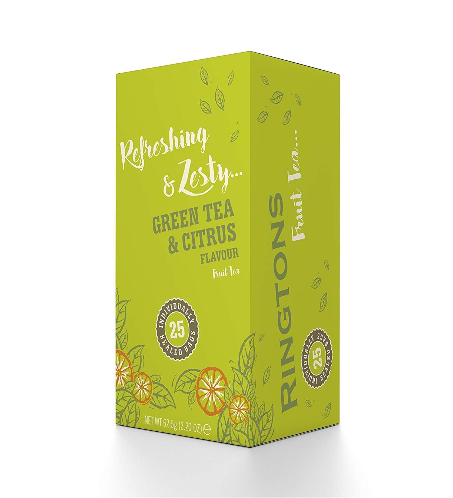 Ringtons Tea Green Tea & Citrus Infusion 25 Tea Bags