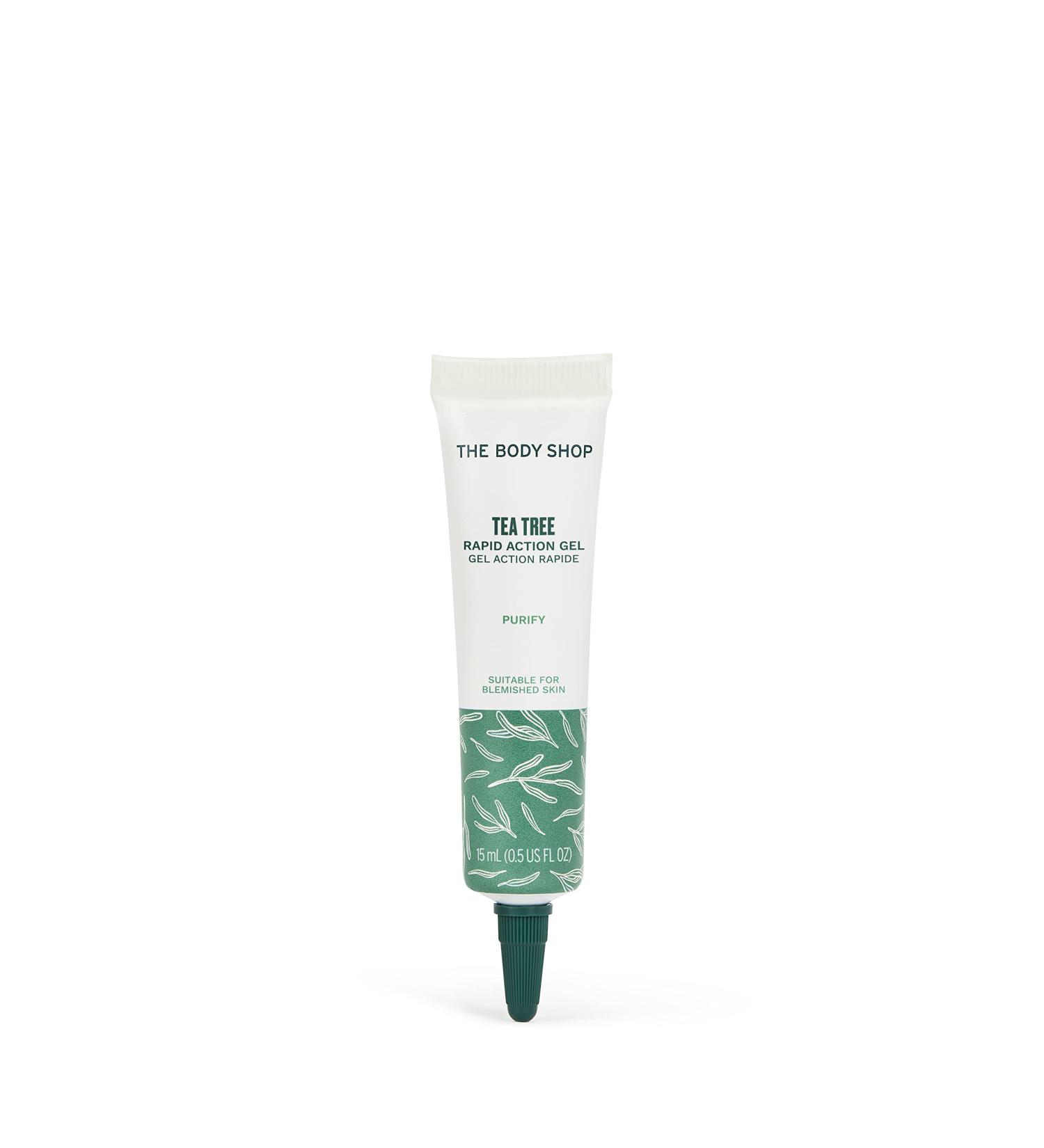 Tea Tree Rapid Action Gel - Purifying Solution for Oily Blemished Skin | The Body Shop | Vegan | 0.5 Fl Oz - International Shipping - Buy Online on GoSupps.com