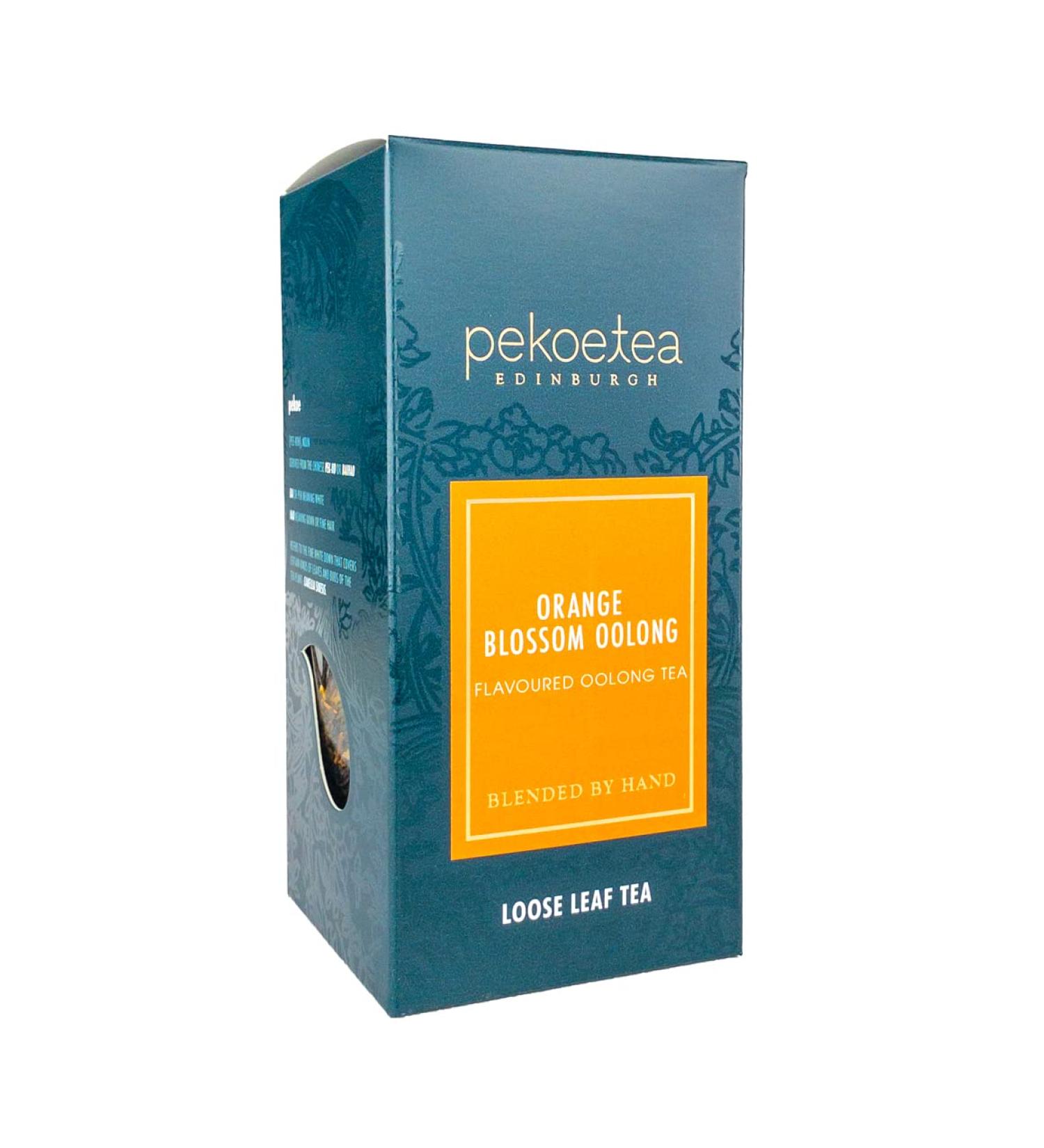 PekoeTea Edinburgh Orange Blossom Oolong Tea - Taiwanese Luxury Blend - 50g Loose Leaf/Teabags - Hot and Ice Tea - Buy Online on GoSupps.com