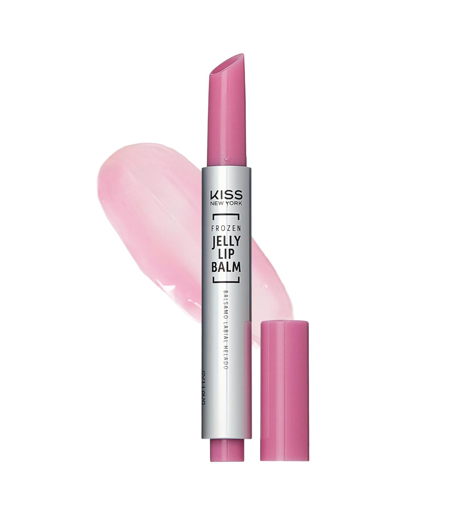KISS NEW YORK Frozen Jelly Lip Balm Pen High Shine Lip Gloss for Sheer Tint Hydrating Melting Lipstick With Hyaluronic Acid Cooling Effect With Menthol Non-Sticky & Long Lasting (S.Trans Pink) - Buy Online on GoSupps.com