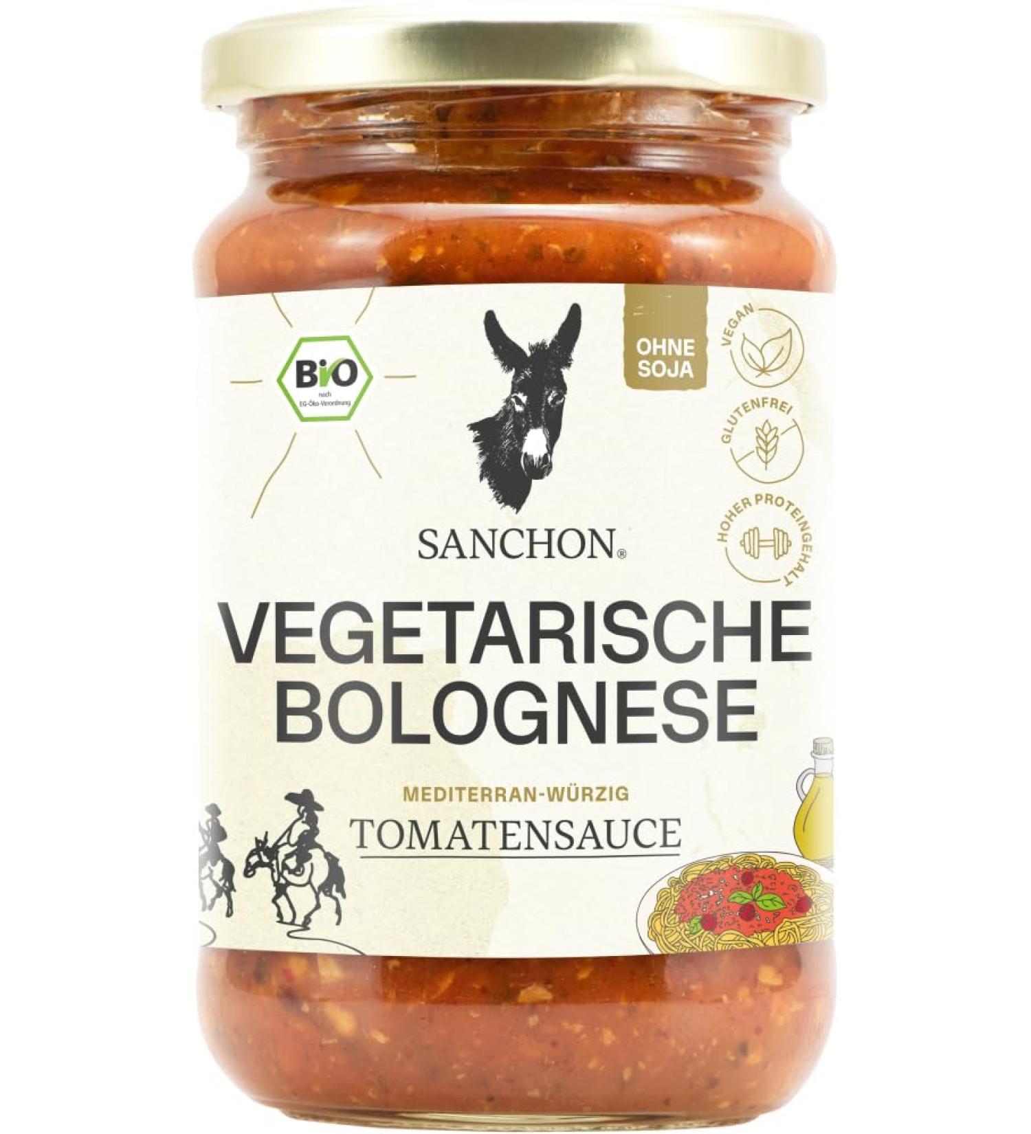 Sanchon Organic tomato sauce - Vegetarian Bolognese - Sanchon - 2 x 330 ml