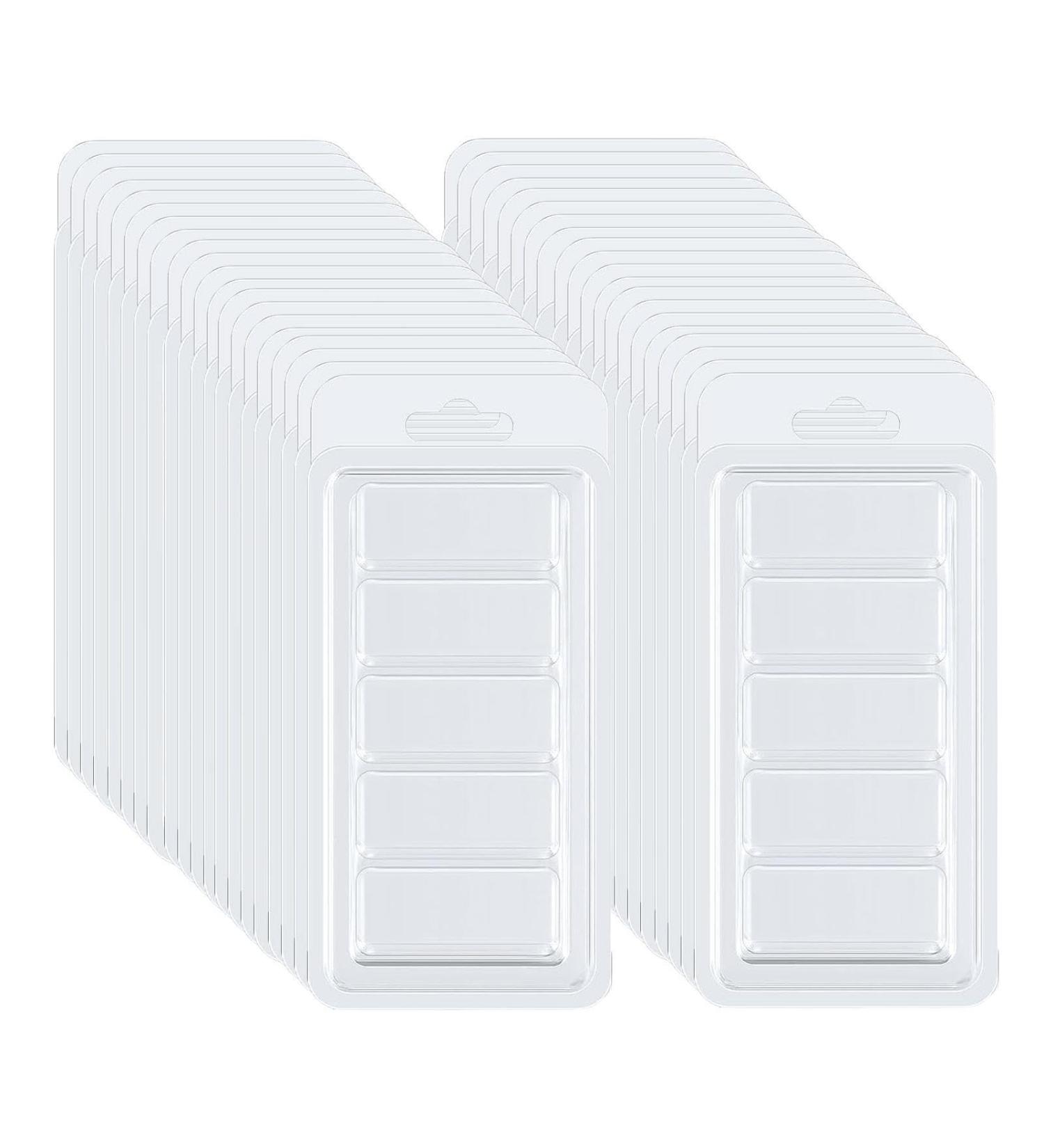 100 Transparent Wax Melt Mussels - Ideal Candle Shapes for Production | Fulenyi Wax Melting Packaging - Buy Online on GoSupps.com