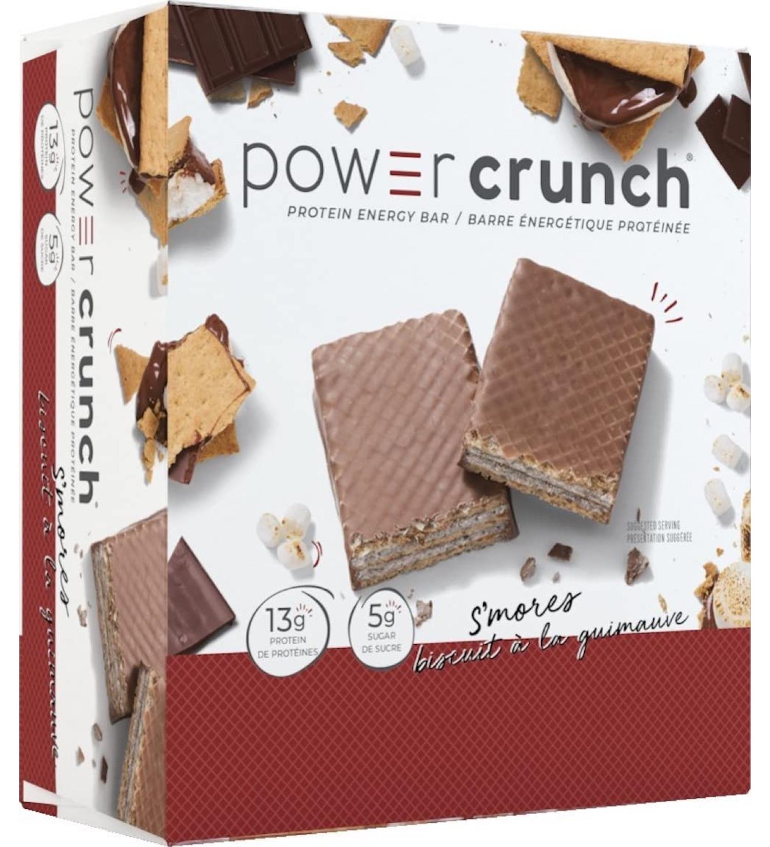 Power Crunch Protein Bar Smore's 12 Count Chocolate Smore's 13 g (Pack of 1) - Buy Online on GoSupps.com
