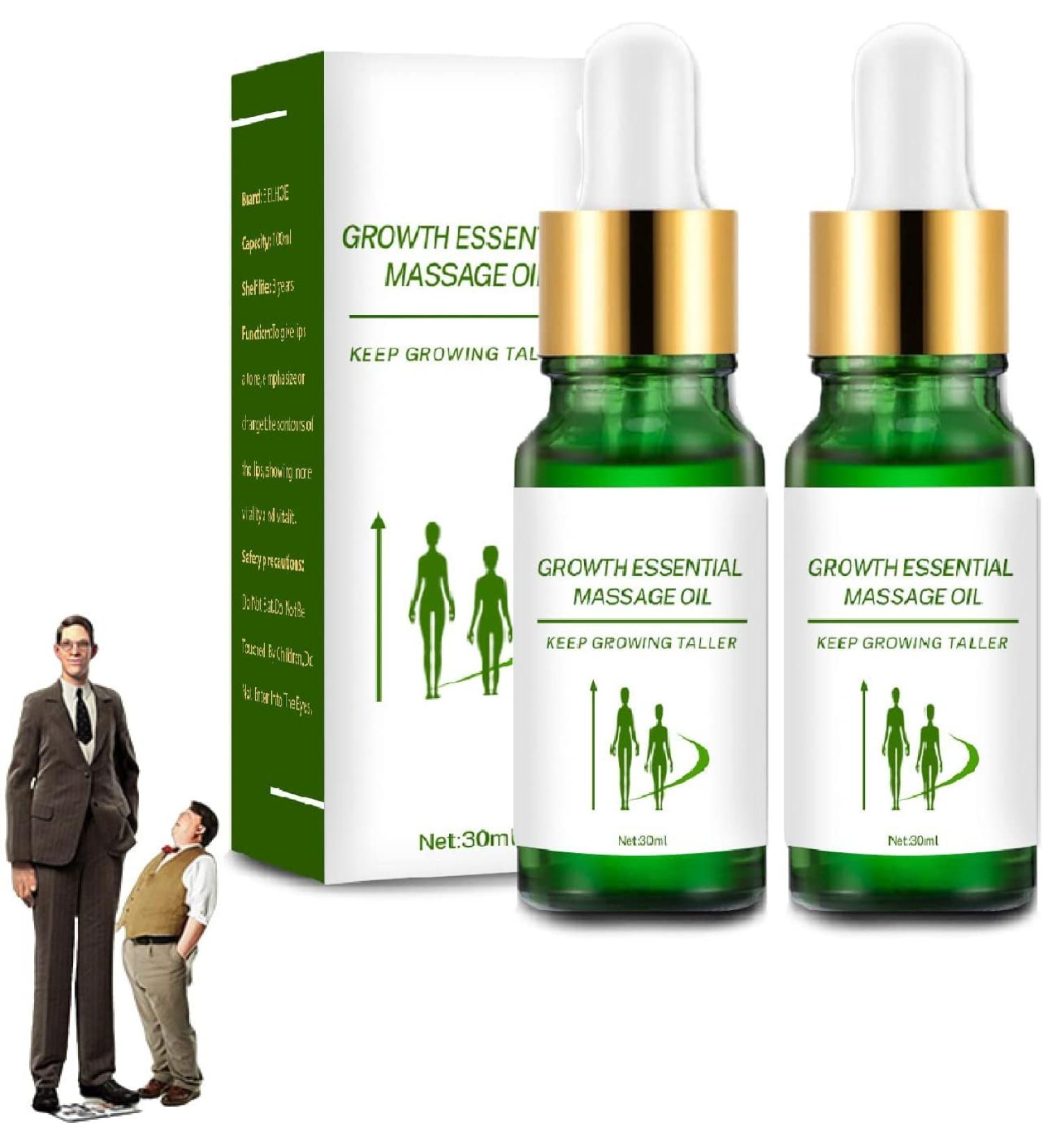 TowerHigh Growth Essential Massage Oil - Natural Herbal Foot Care Serum for Height Increase & Bone Growth (2PCs) - Buy Online on GoSupps.com