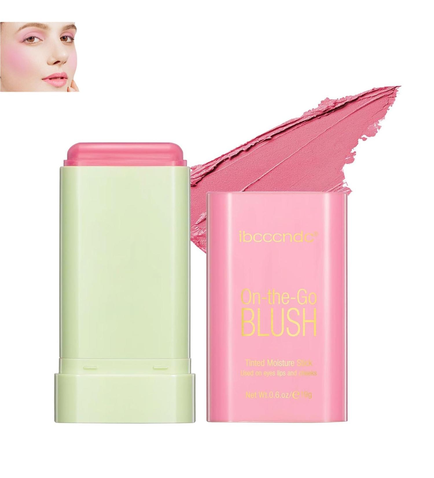 Multi Use Makeup Blush Stick Makeup Blush Stick beauty solid moisturizer Creamy Stick Blush Stick for Cheeks Monochromatic Blush Beauty Wand for Cheek and Lip Tint - Buy Online on GoSupps.com